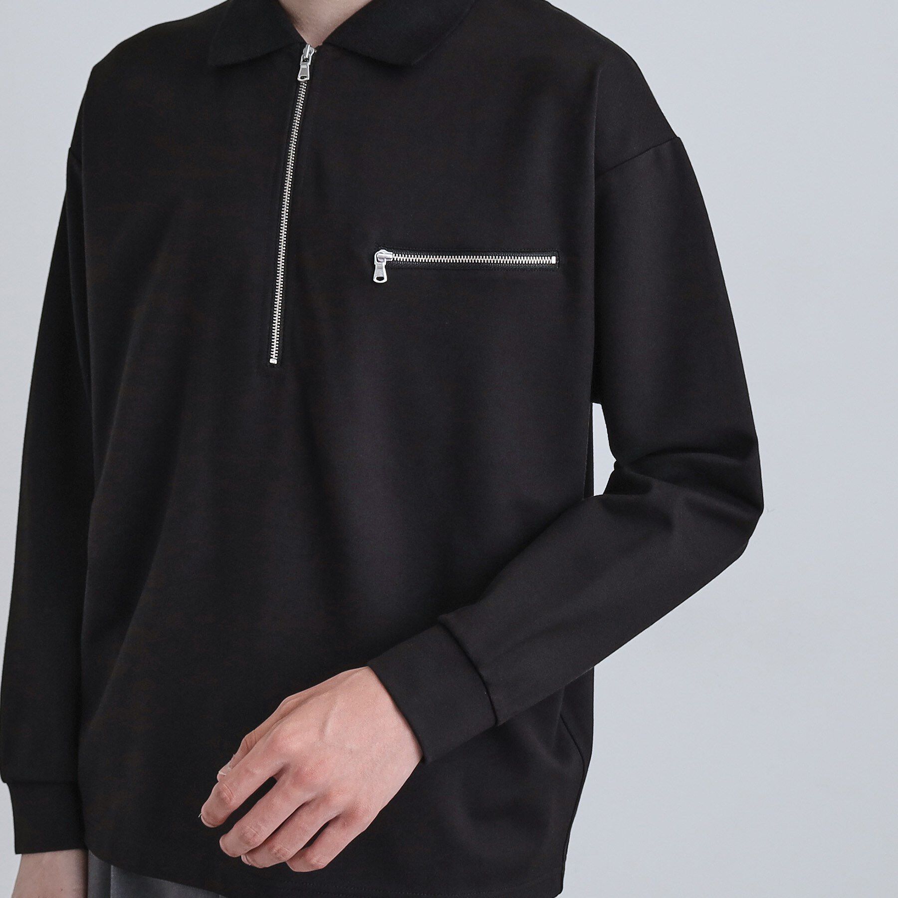 tk.TAKEO KIKUCHI「ポロ衿ハーフジップ」|ポロシャツ|