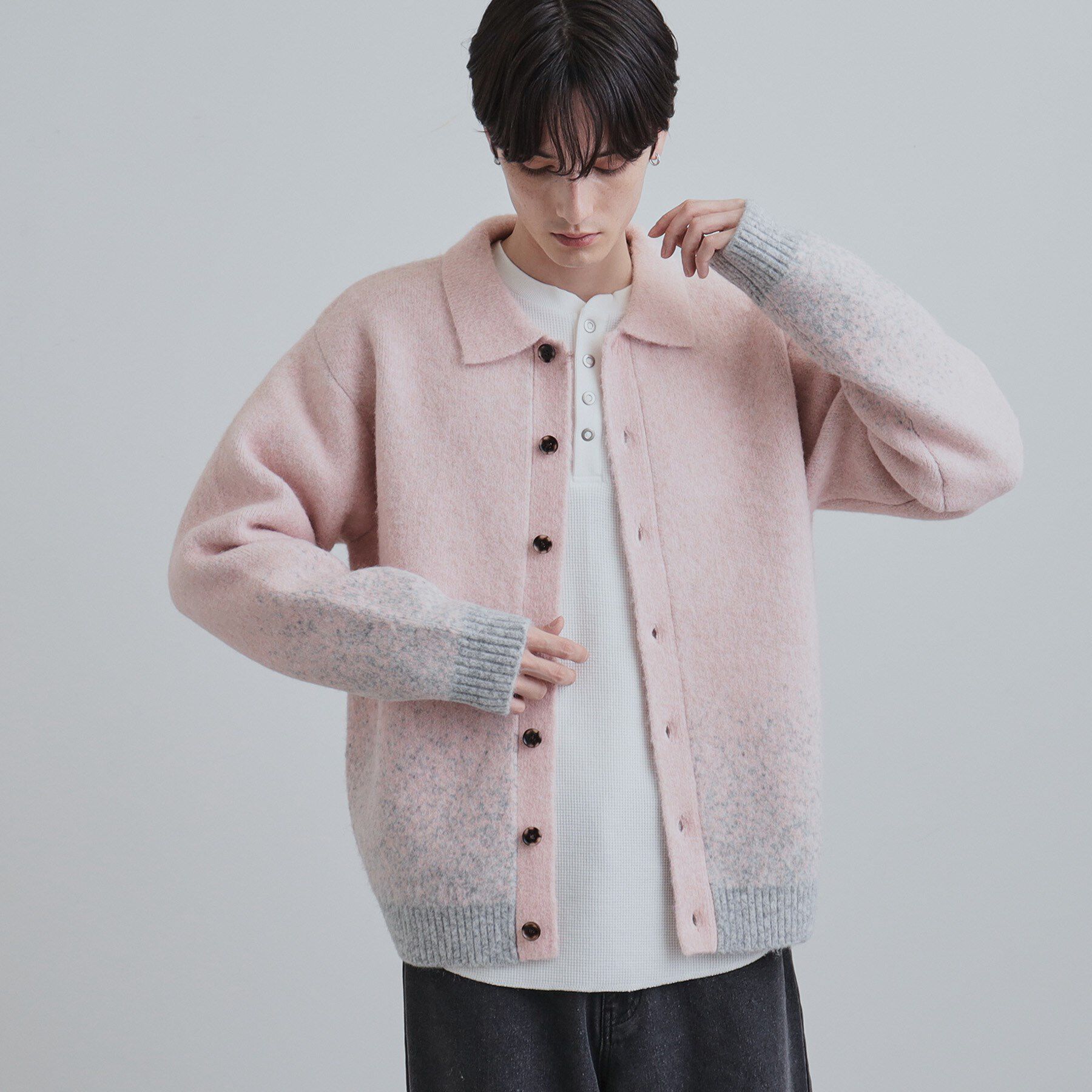 tk.TAKEO KIKUCHI「ミスティーシャギーカーディガン」|カーディガン|