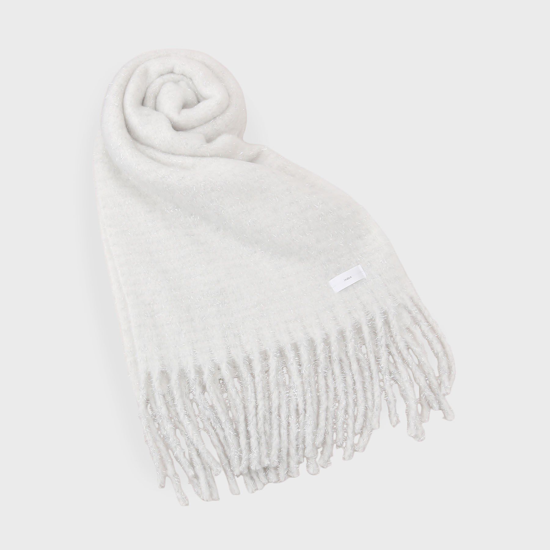 index「大判ラメストール【洗える】」|ストール|オフホワイト(003