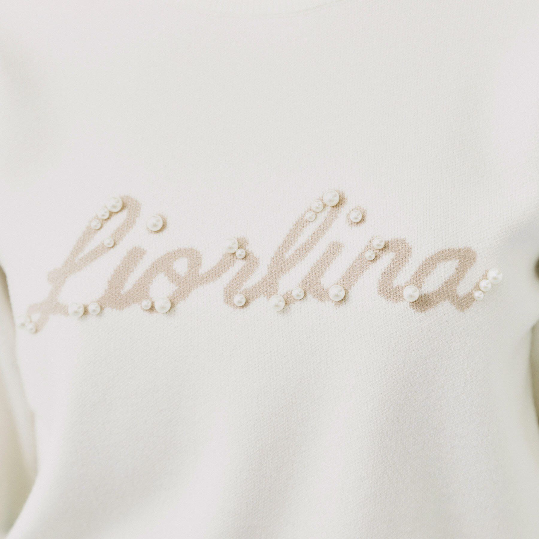 index「パール調ロゴクルーネックニット【洗濯機OK】」|ニット・セーター|