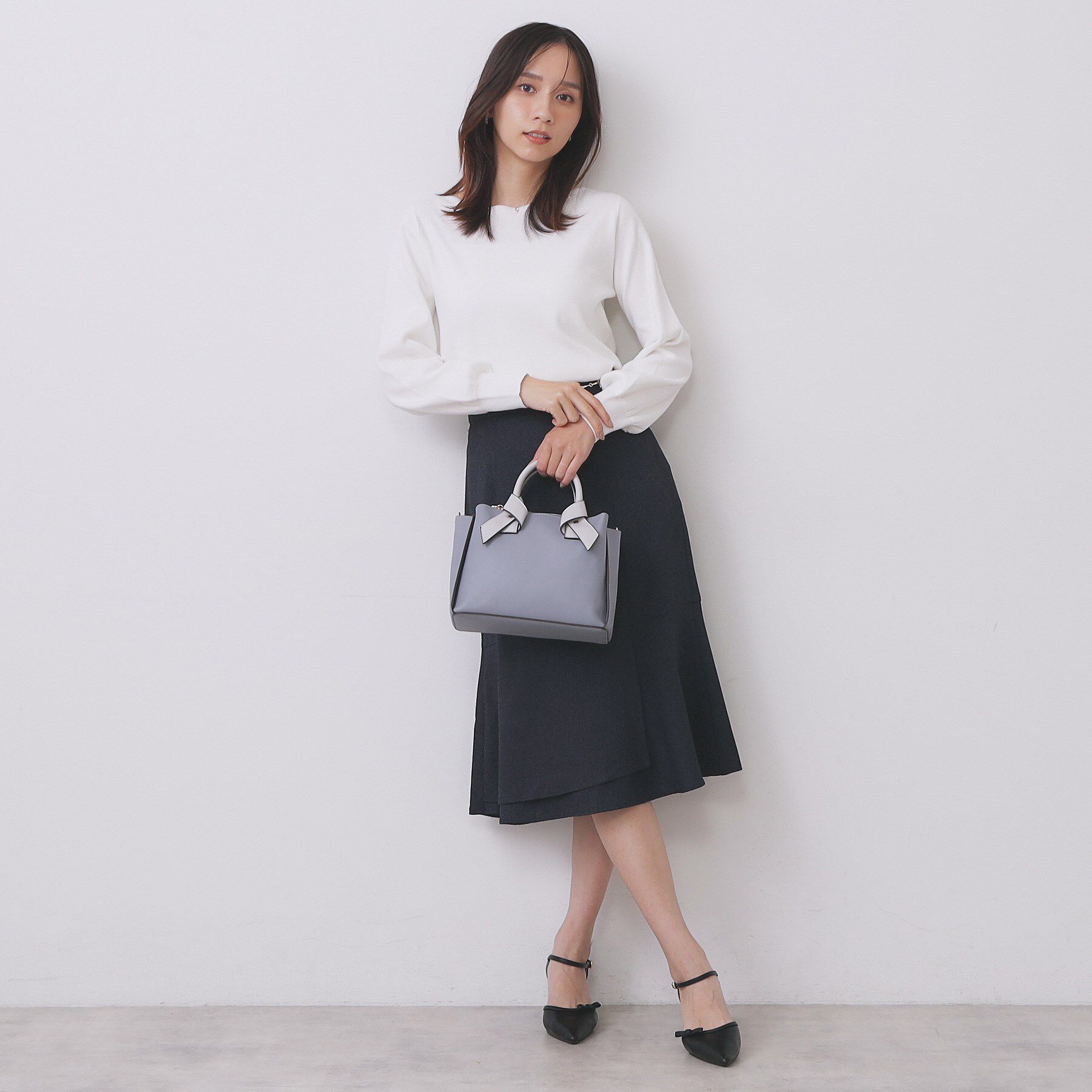 index「ラメスカラップビジューデザインニット【洗濯機OK】《6col/S～LL》」|ニット・セーター|