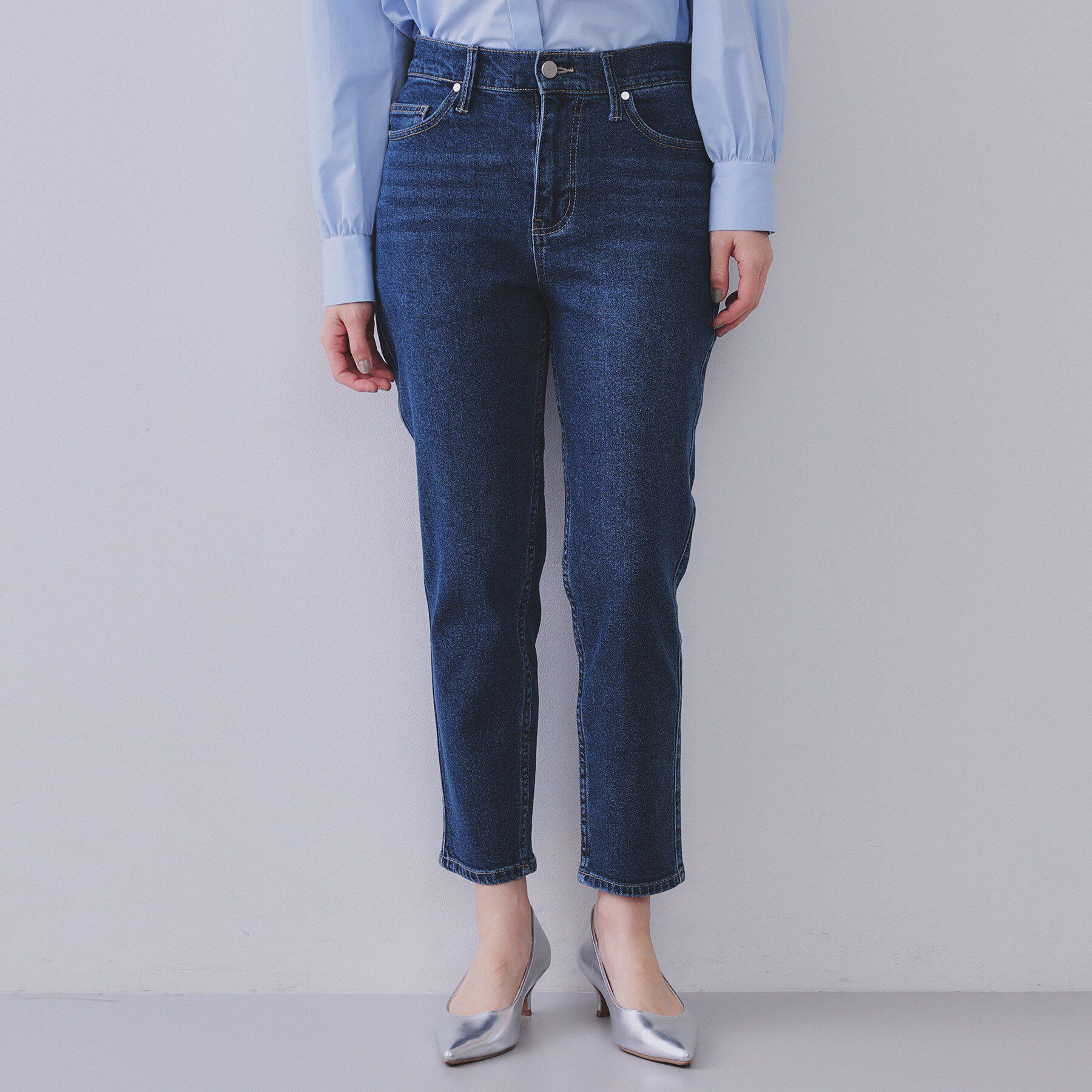 OPAQUE.CLIP「《SS-LLサイズ》ストレッチスリムストレートデニム【洗濯機洗い可】」|その他|