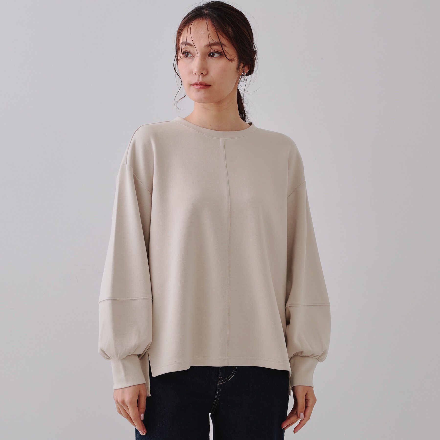 OPAQUE.CLIP「ボリュームスリーブトップス【洗濯機洗い可】」|Tシャツ・カットソー|