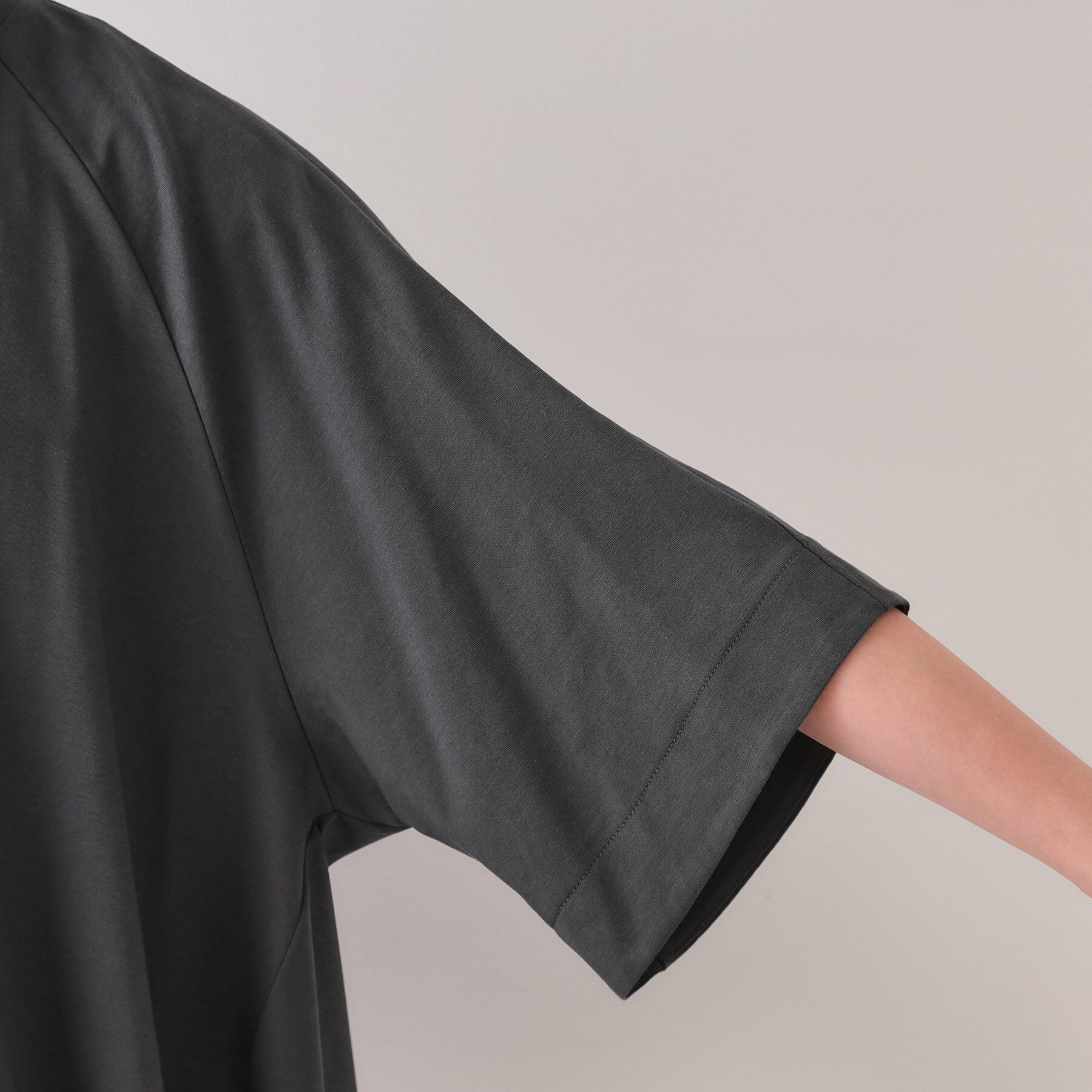 OPAQUE.CLIP「バックフハクドッキングAラインカットソー【洗濯機洗い可】」|Tシャツ・カットソー|