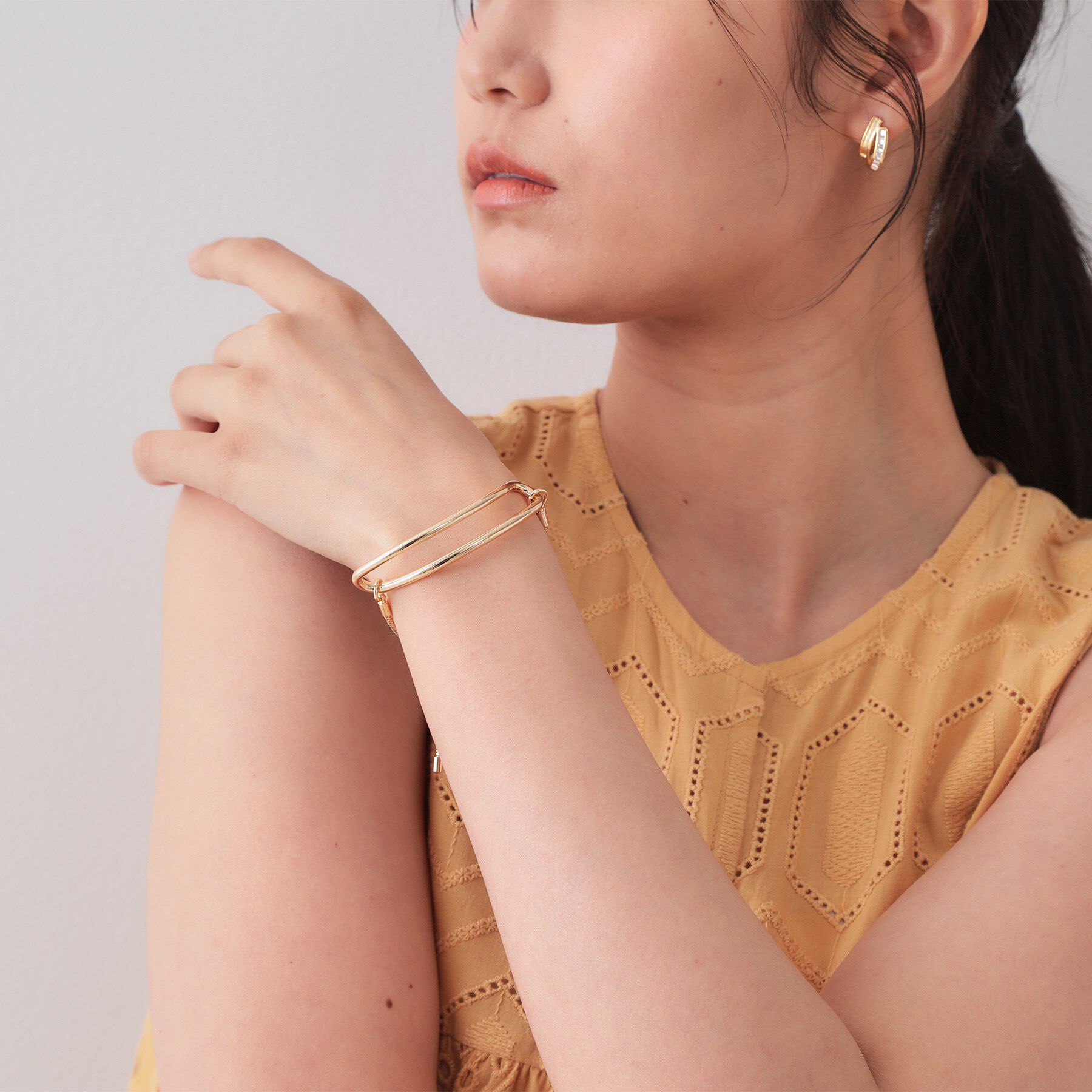 OPAQUE.CLIP「オーバルスネークチェーンブレスレット」|ブレスレット・バングル|