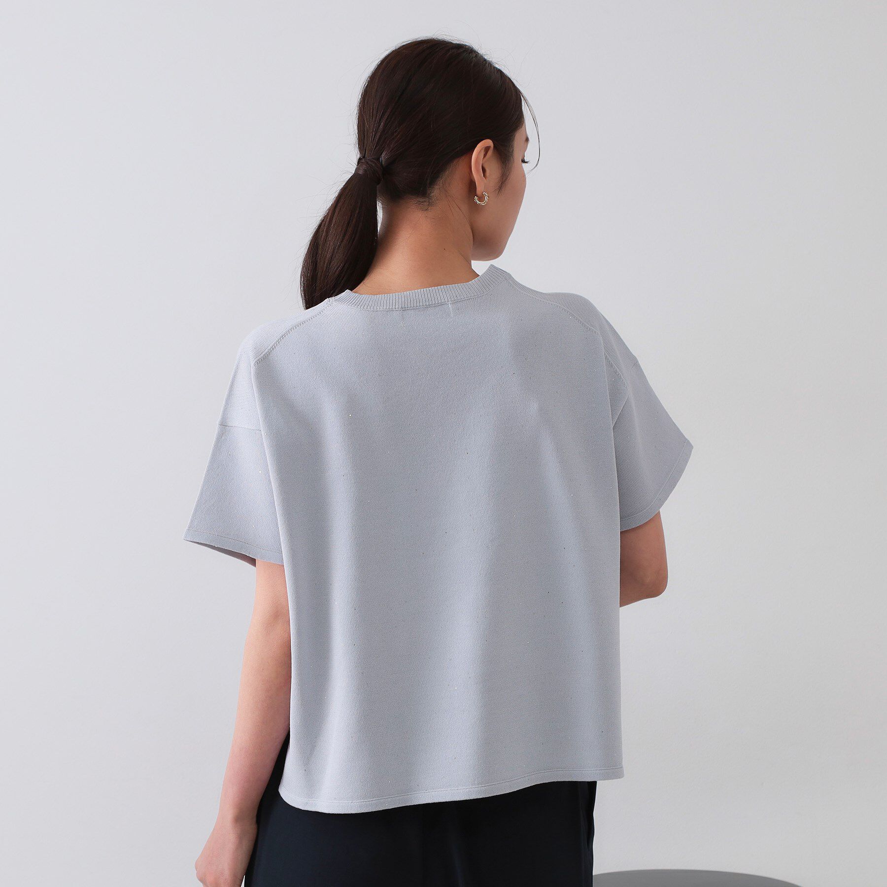 OPAQUE.CLIP「スパンコールサマーニット【洗濯機洗い可/抗ピル】」|ニット・セーター|