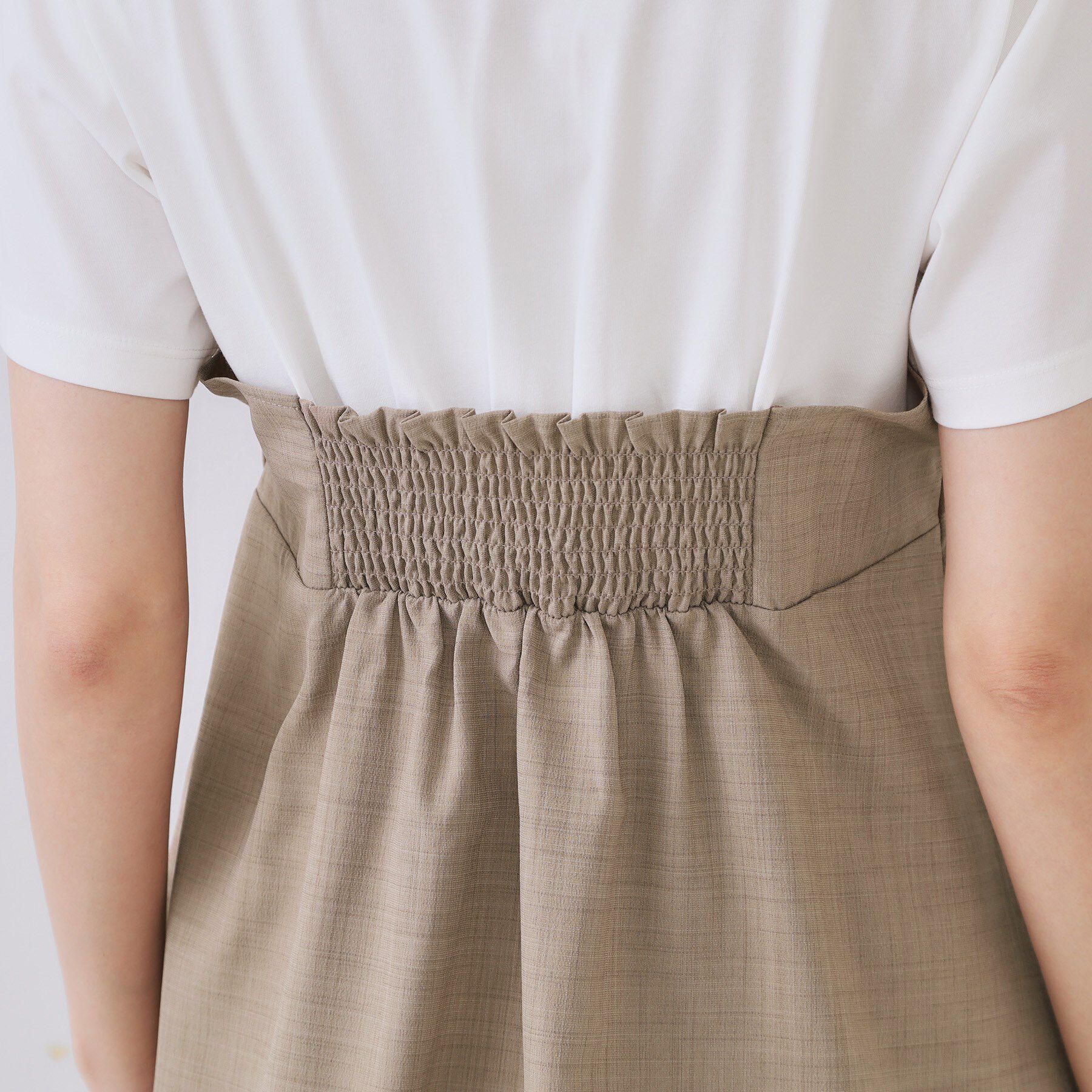 OPAQUE.CLIP「タックビスチェドッキングカットソー【洗濯機洗い可】」|Tシャツ・カットソー|