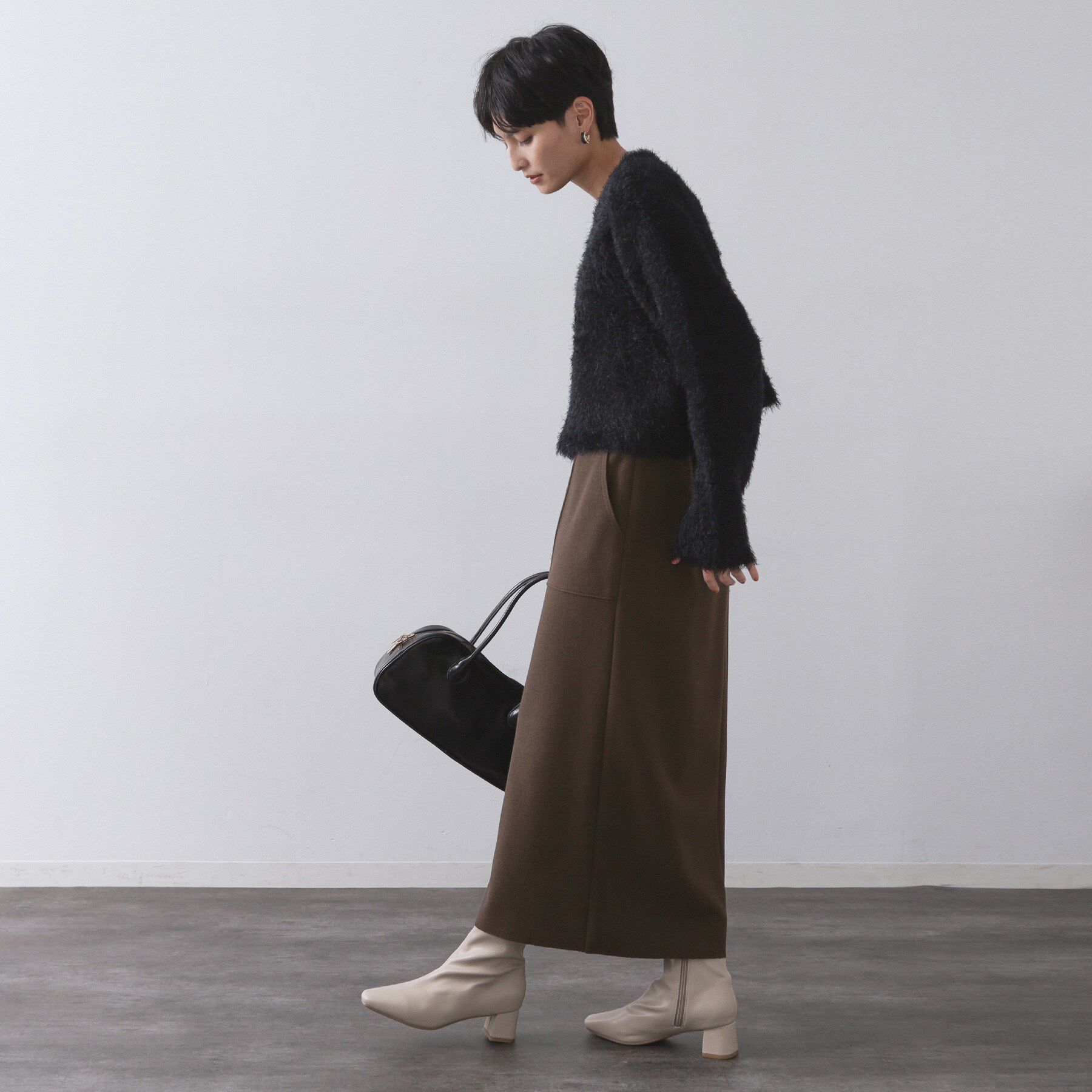 OPAQUE.CLIP「ウールライクタイトスカート【洗濯機洗い可】《8col》」|スカート|