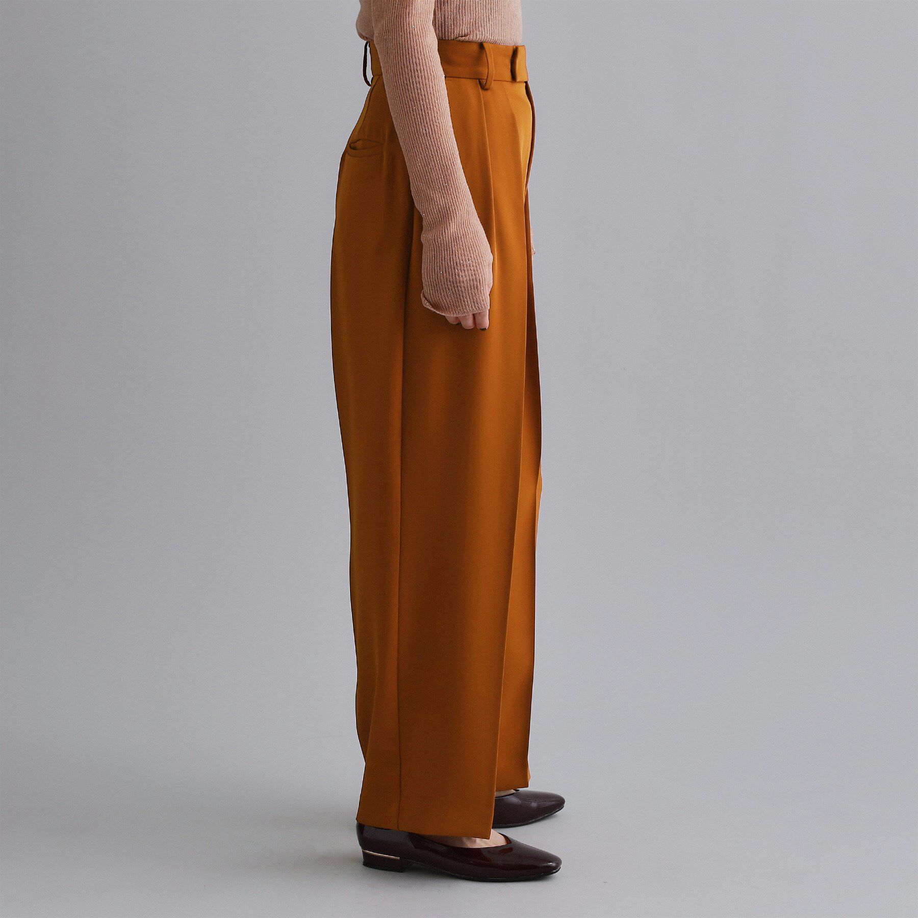 OPAQUE.CLIP「【es】タックワイドストレートパンツ【洗濯機OK/防シワ/UVケア/接触冷感/吸水速乾】」|その他|