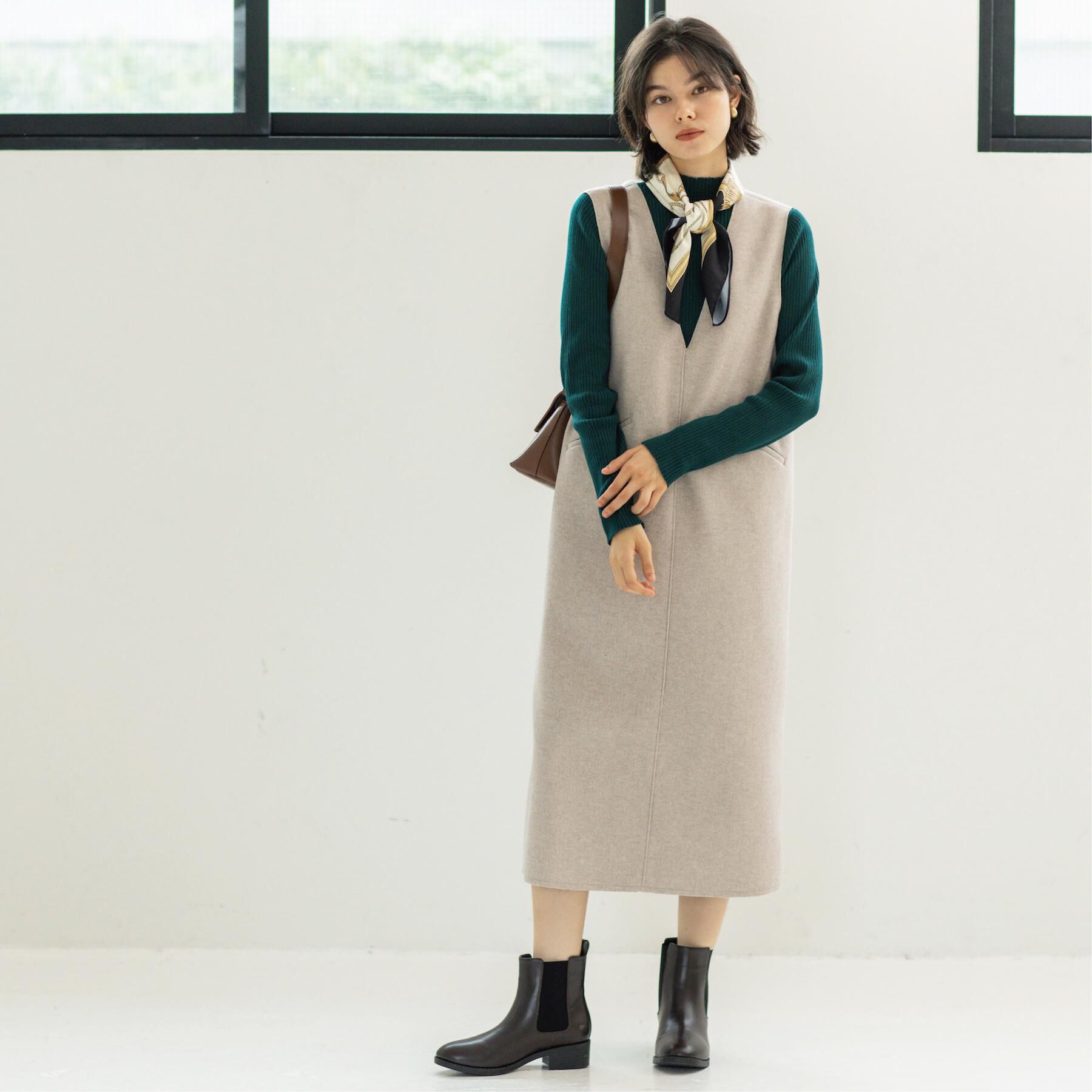 OPAQUE.CLIP「ハイネックリブニット【洗濯機OK】」|ニット・セーター|