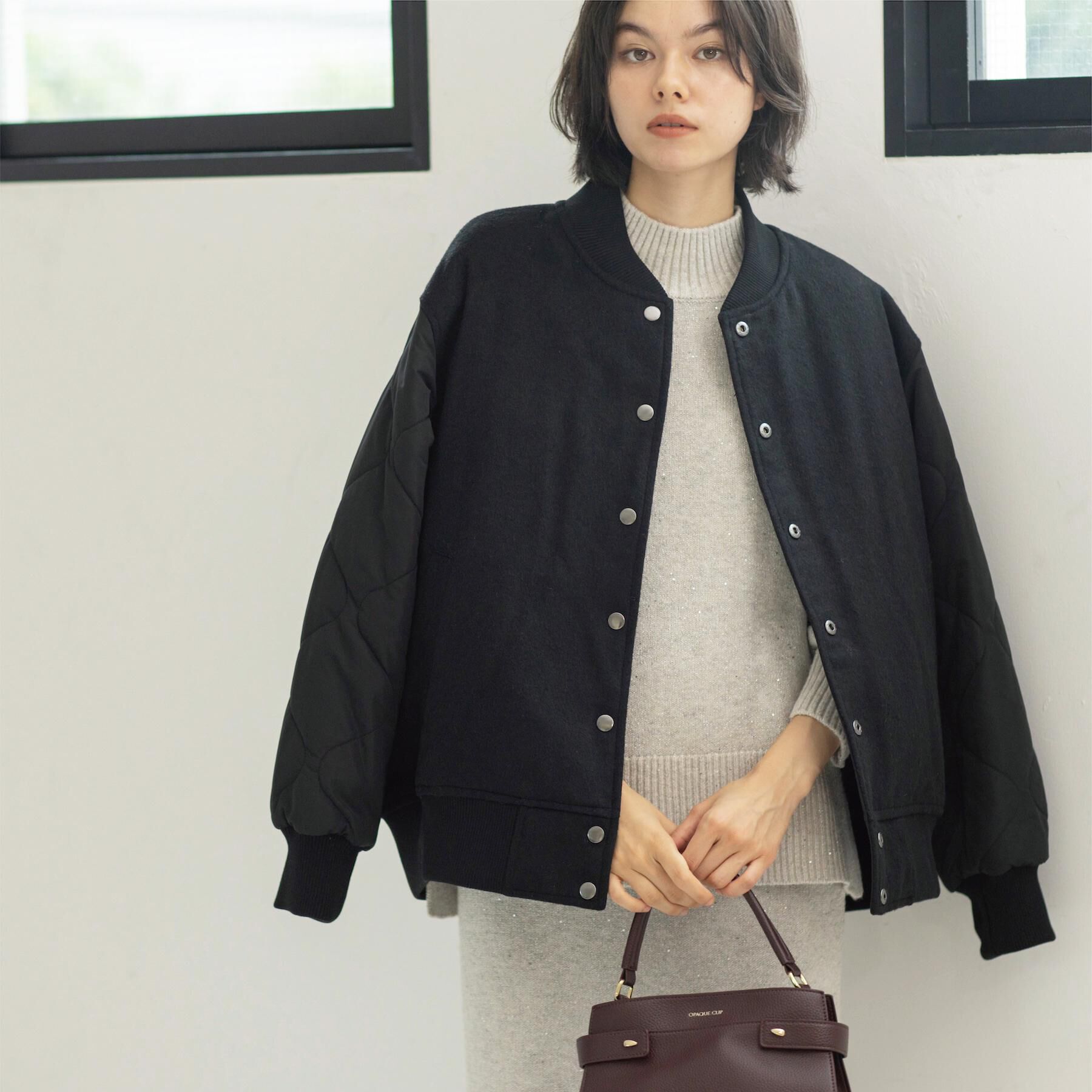 OPAQUE.CLIP「《リバーシブル》キルティングブルゾン」|ブルゾン・スタジャン|
