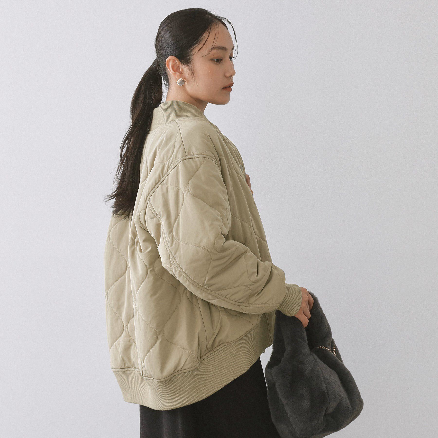 OPAQUE.CLIP「《リバーシブル》キルティングブルゾン」|ブルゾン・スタジャン|