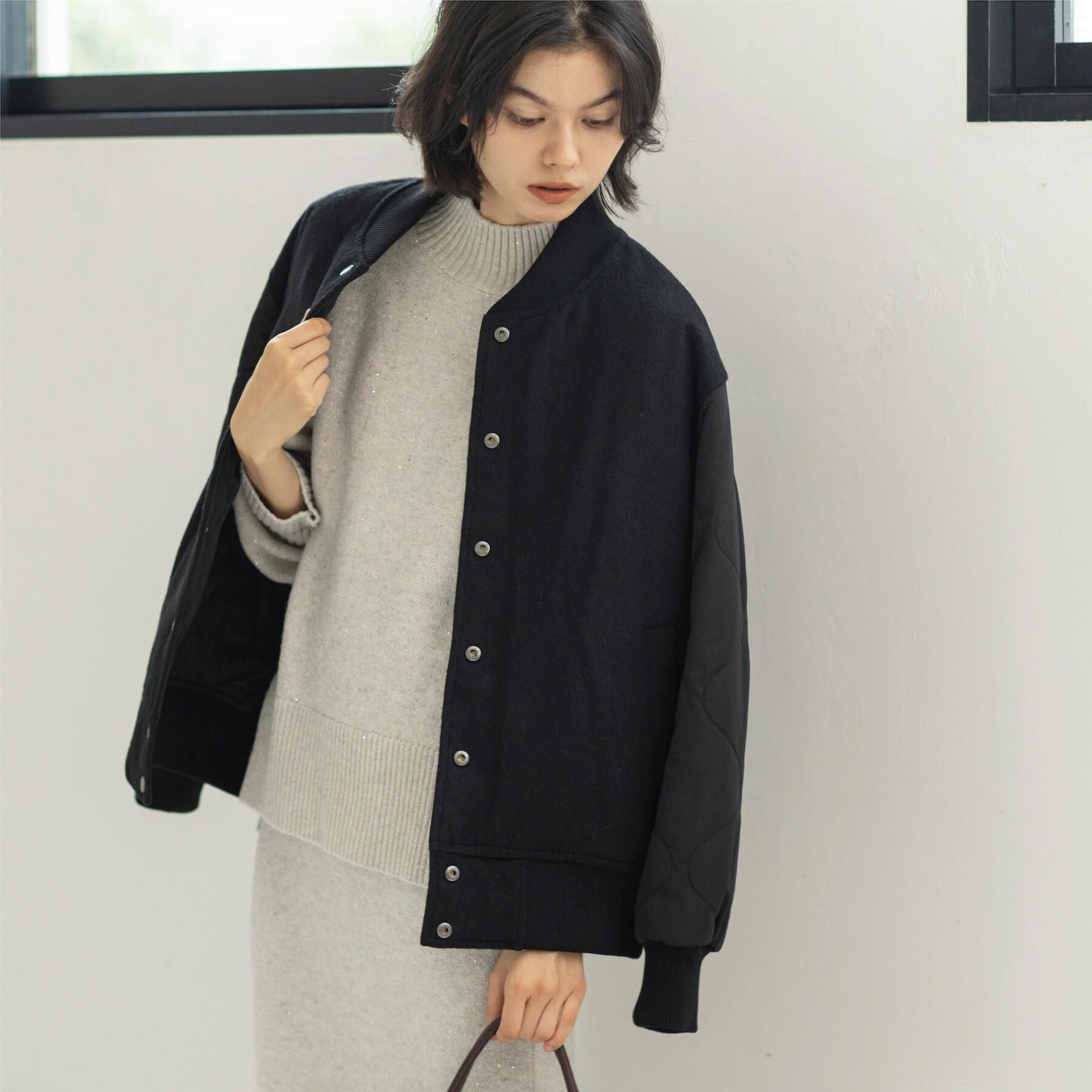 OPAQUE.CLIP「《リバーシブル》キルティングブルゾン」|ブルゾン・スタジャン|