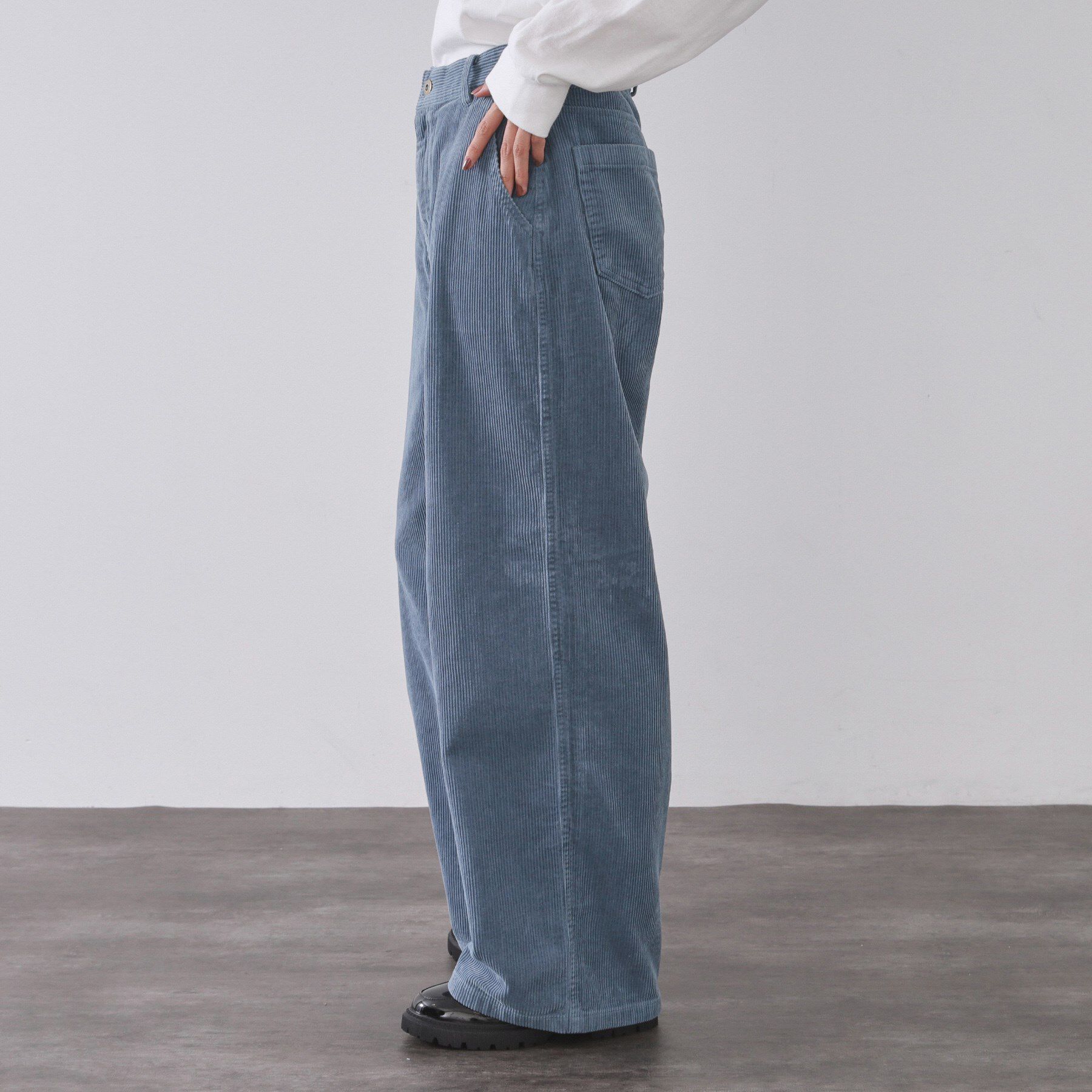 OPAQUE.CLIP「コーデュロイワイドパンツ【洗濯機OK】」|その他|