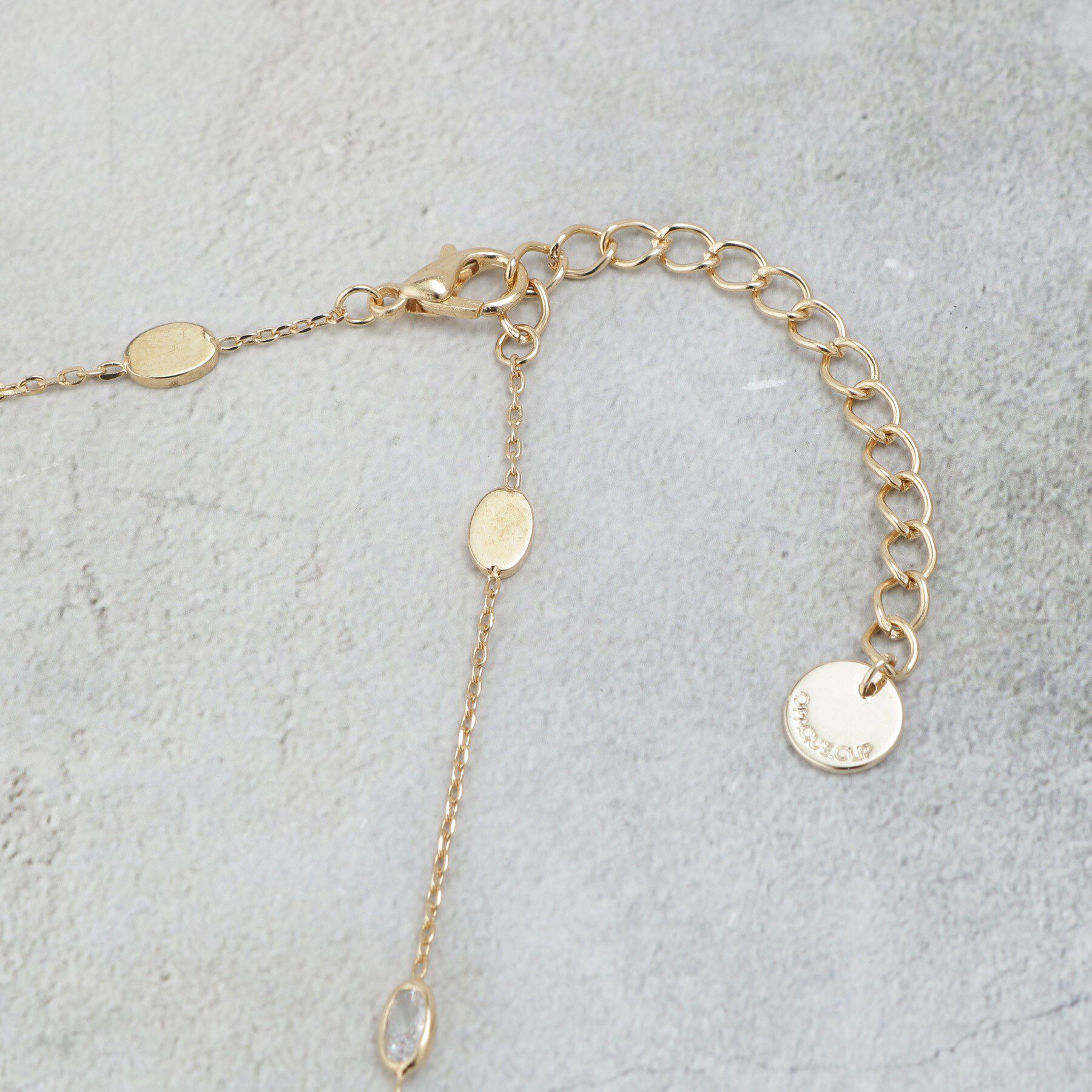 OPAQUE.CLIP「ビジュー&times;メタルネックレス」|ネックレス|