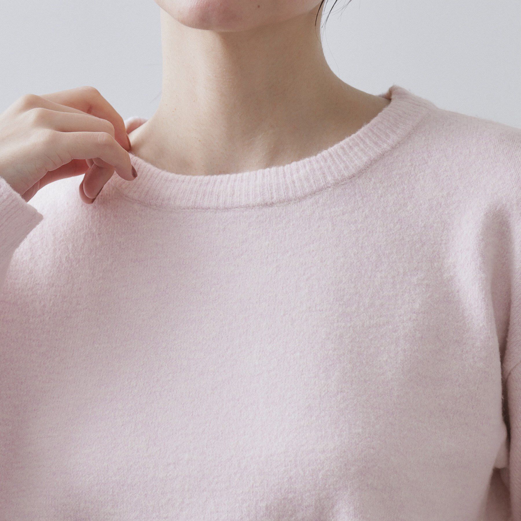 OPAQUE.CLIP「ペプラムニット【洗濯機OK】」|ニット・セーター|