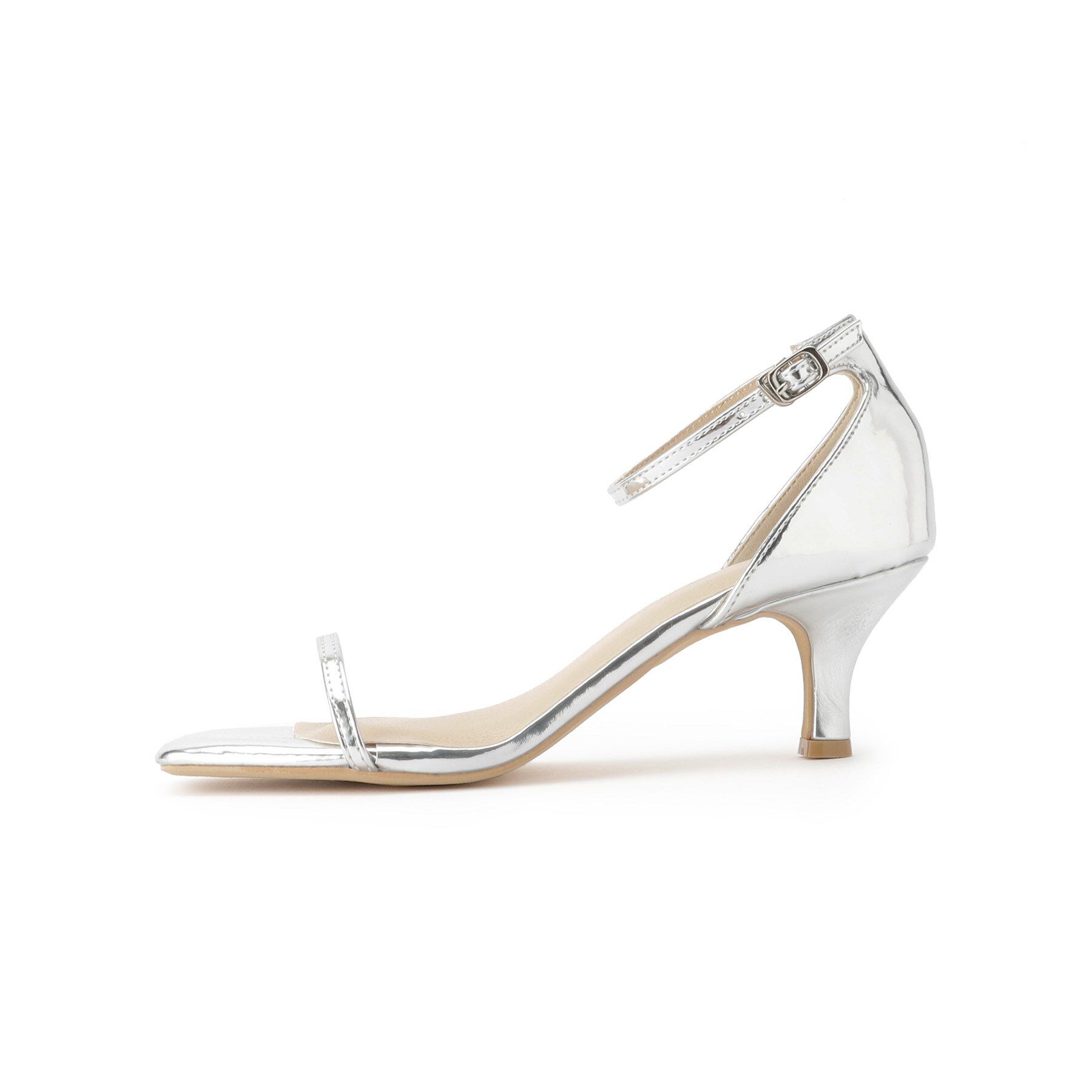 Couture broach「メタリックヒールサンダル」|サンダル|