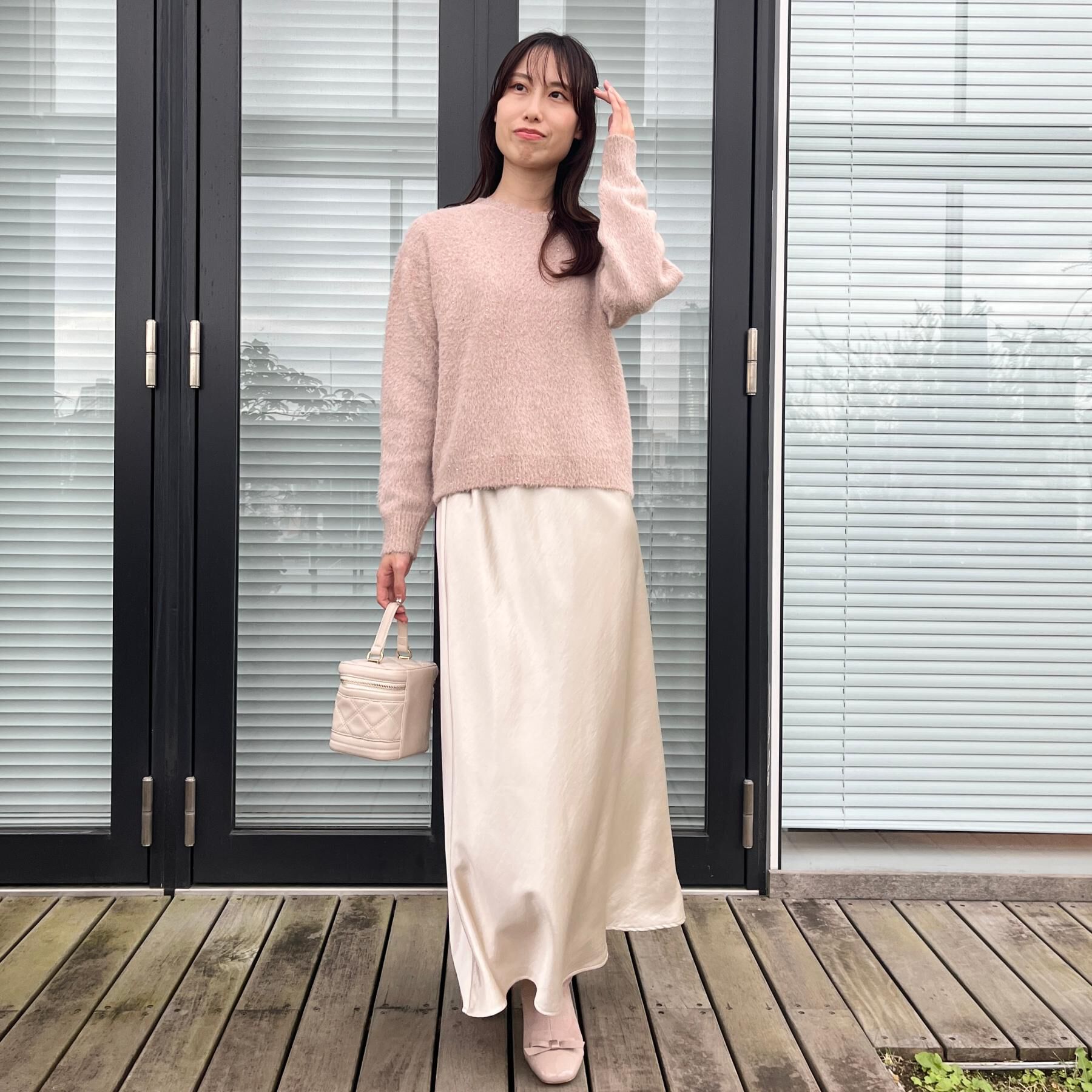 Couture broach「【前後2WAY】スパンコールラメフェザー ニット」|ニット・セーター|