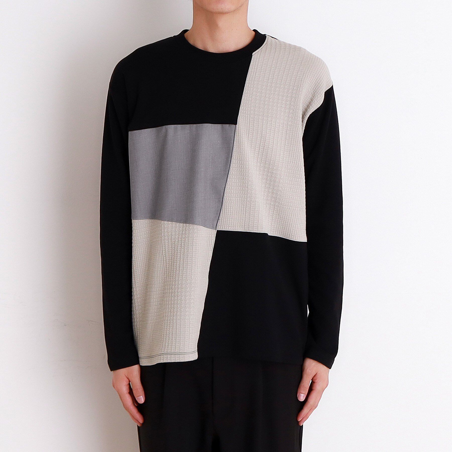 THE SHOP TK「パネルブロッキング長袖Tシャツ」|Tシャツ・カットソー|