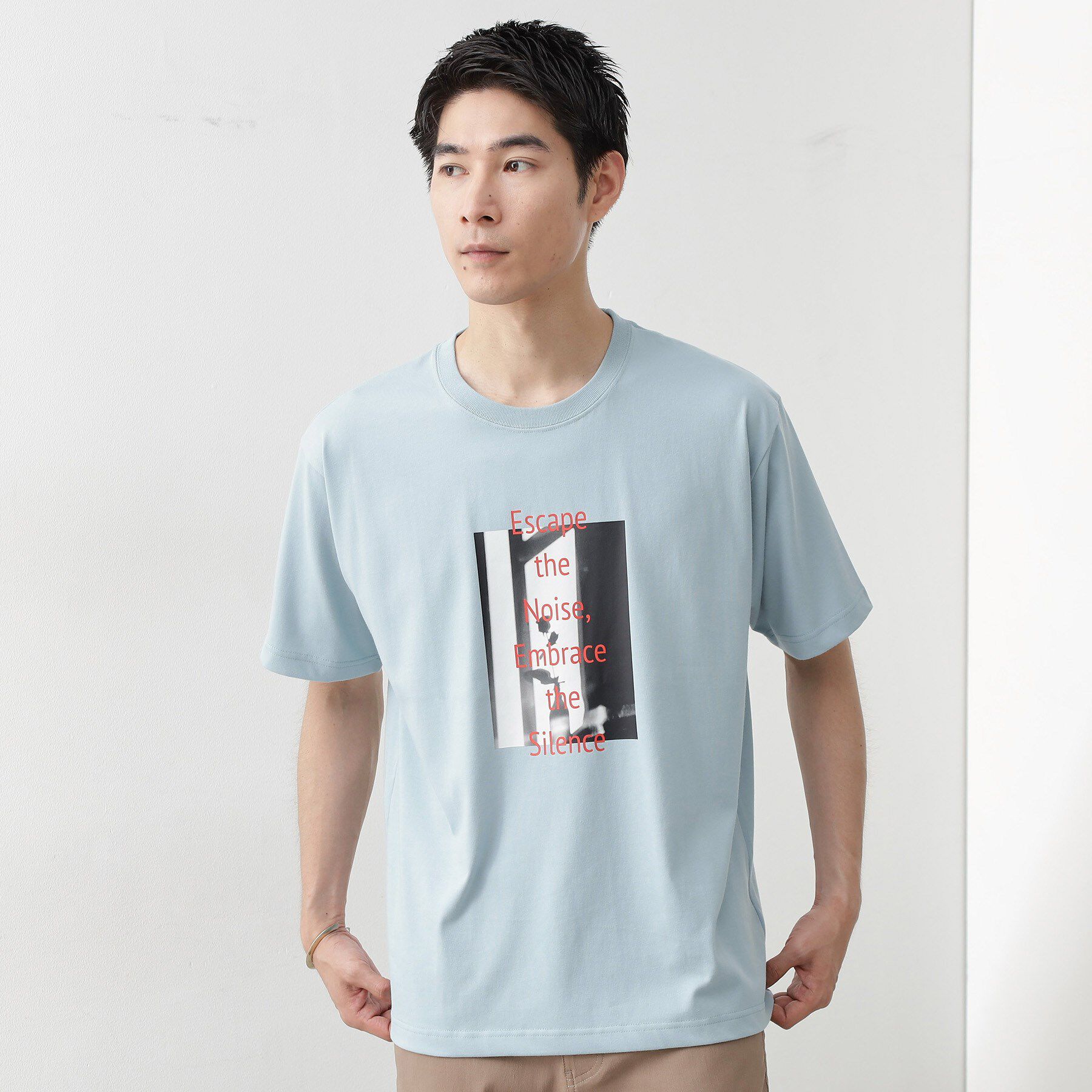 THE SHOP TK「リサイクルアート半袖Tシャツ【接触冷感/洗濯機OK】」|Tシャツ・カットソー|