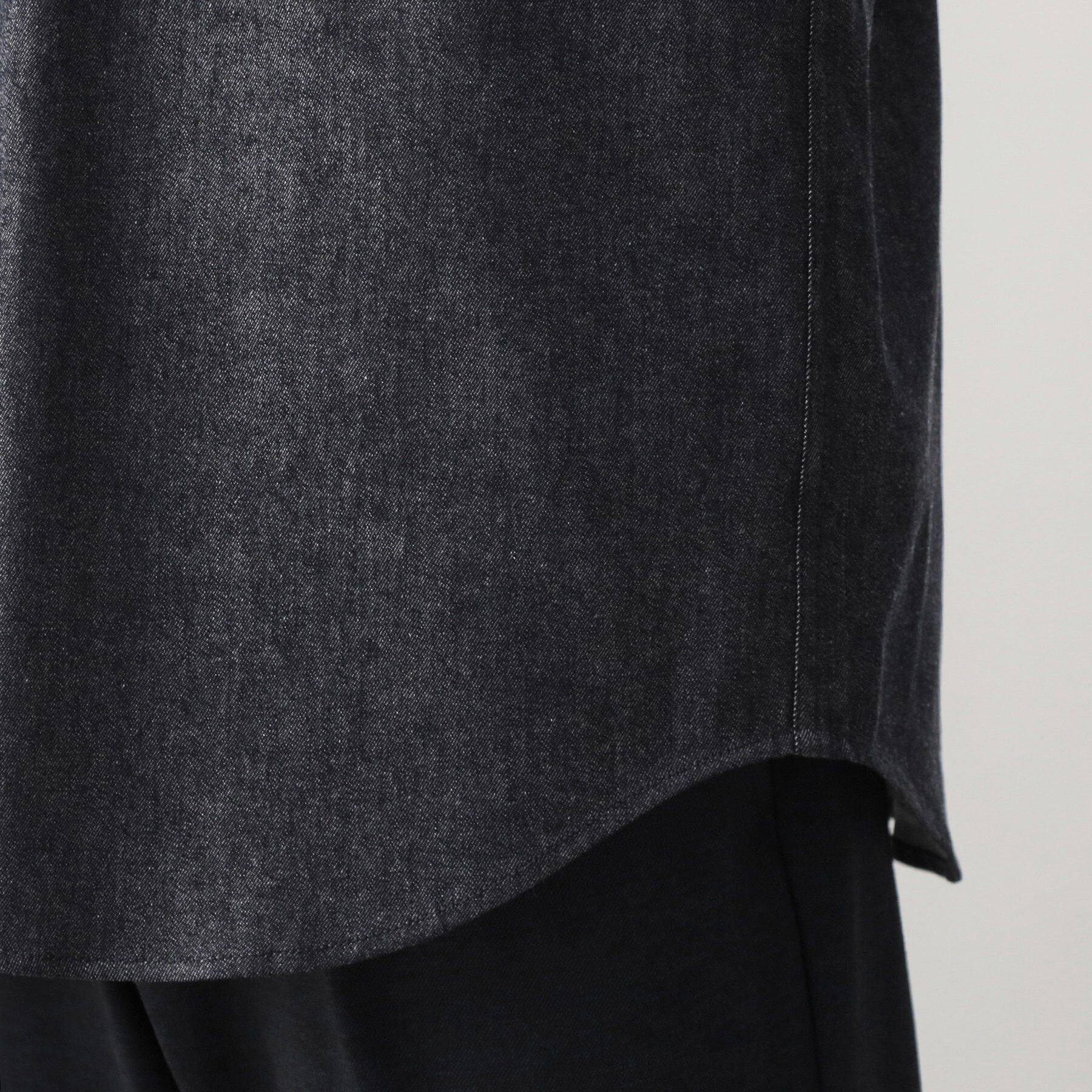 THE SHOP TK「エバーデニムシャツ【色落ちしにくい/洗濯機OK】」|シャツ・ブラウス|