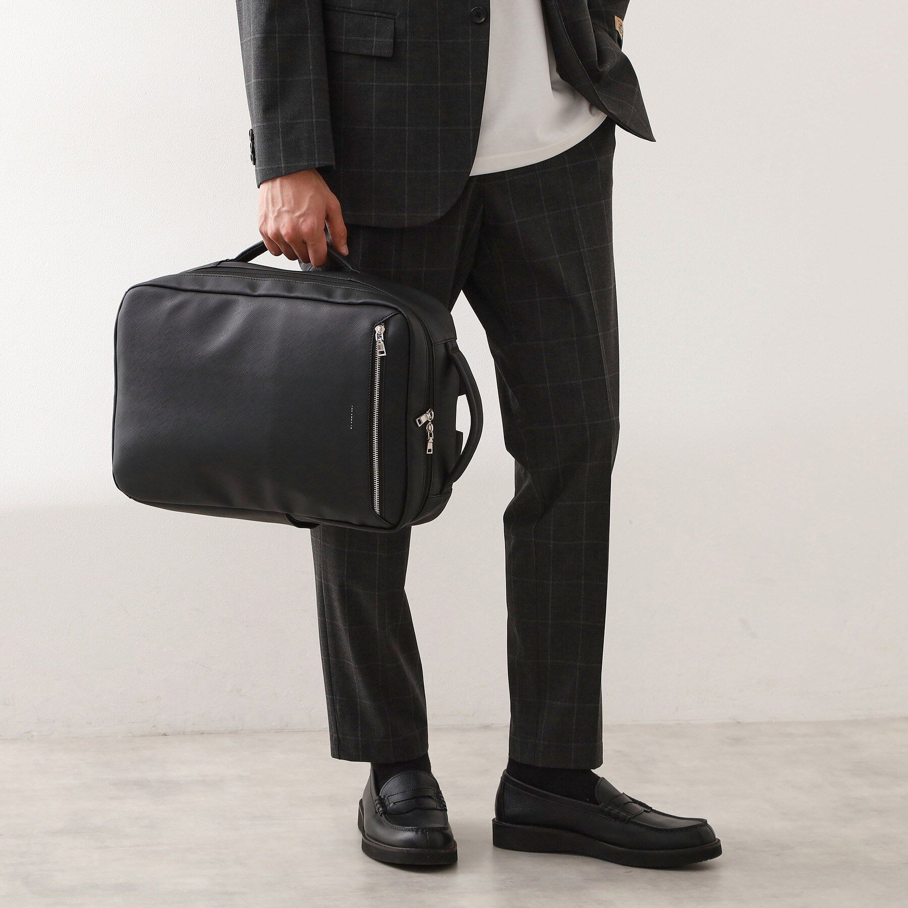 THE SHOP TK「サフィアーノレザー調2WAYバックパック」|リュック|