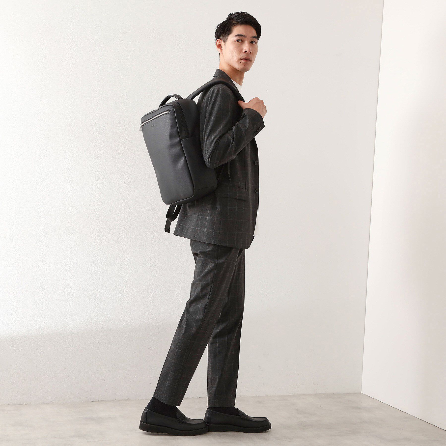 THE SHOP TK「サフィアーノレザー調2WAYバックパック」|リュック|