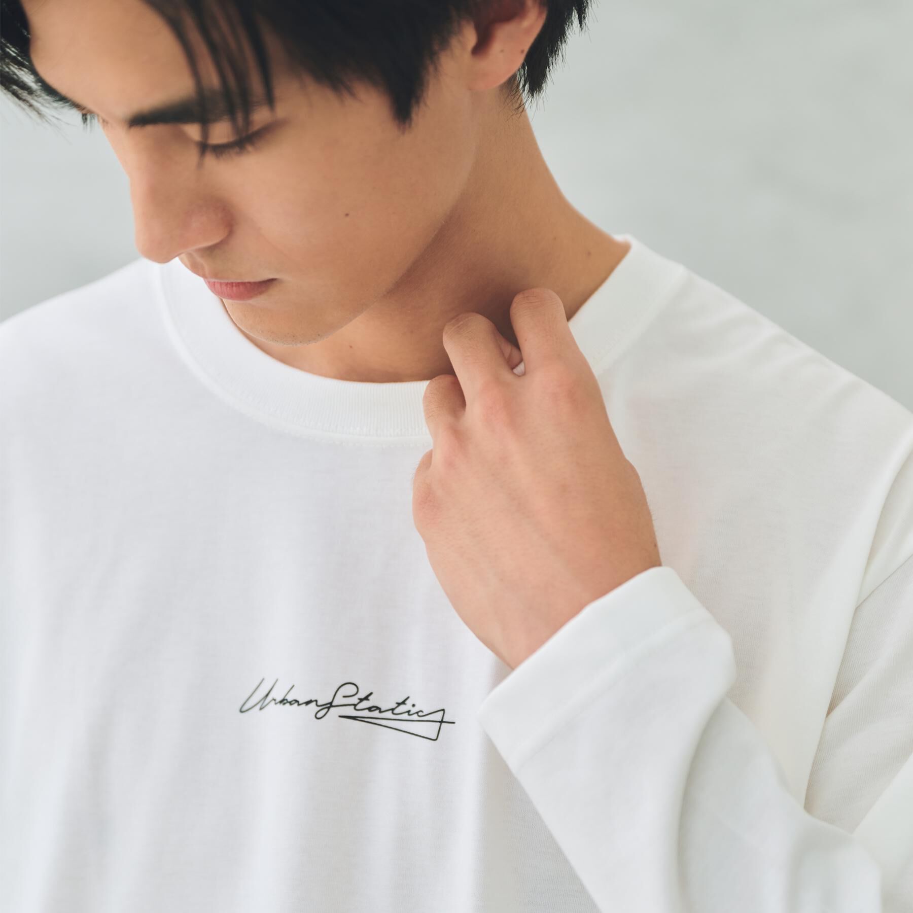 THE SHOP TK「フォトグラフプリント長袖Tシャツ【洗濯機OK】」|Tシャツ・カットソー|