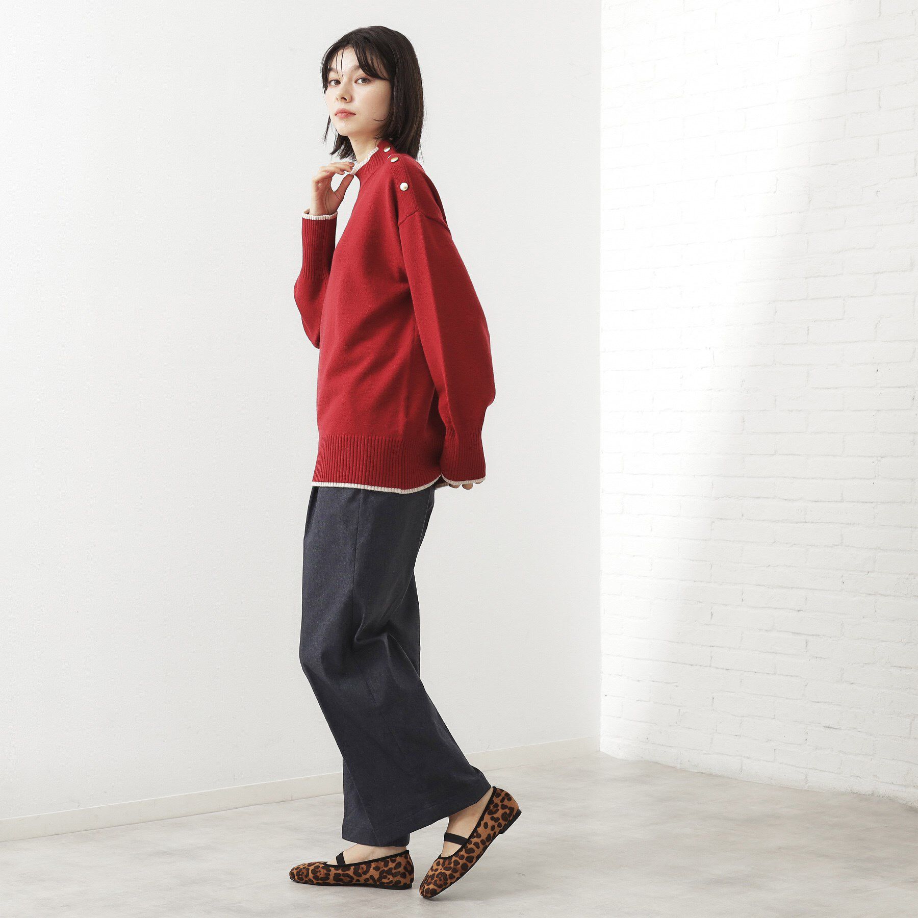 THE SHOP TK「【ラクで快適】ハイパーストレッチ あったか裏起毛ワイドパンツ」|その他|