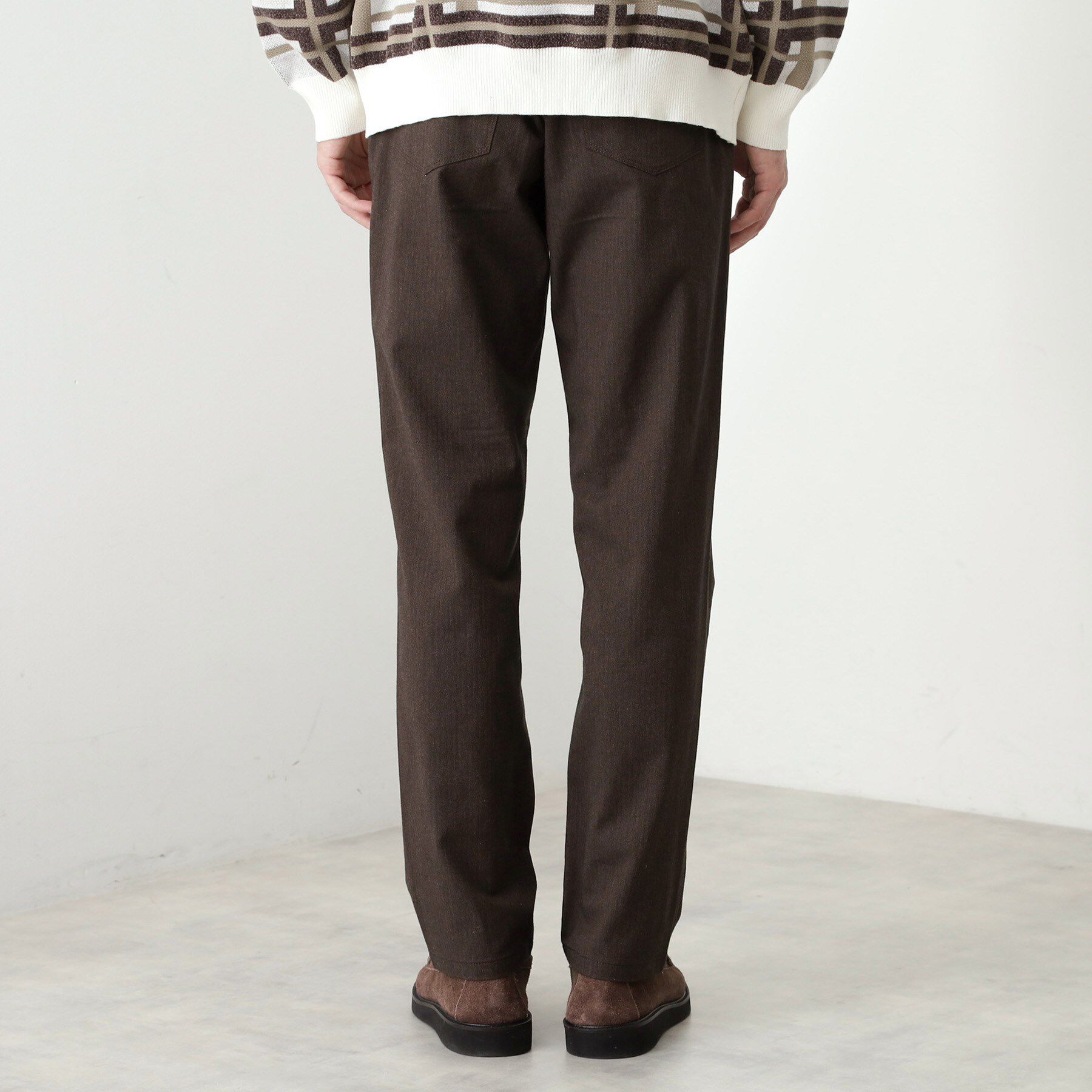 THE SHOP TK「7DAYSヘリンボンパンツ WARM【裏起毛/ストレッチ/洗濯機OK】」|その他|