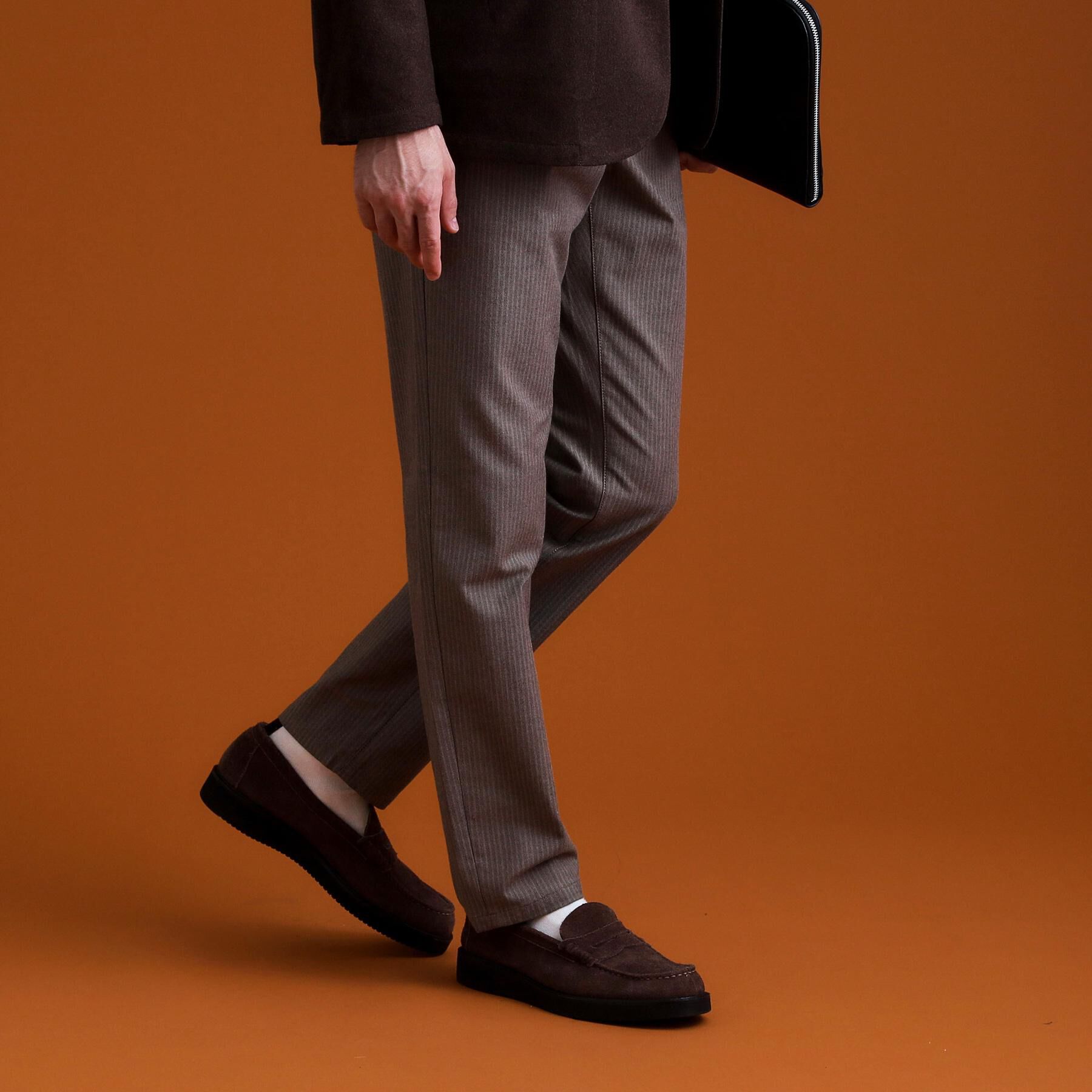 THE SHOP TK「7DAYSヘリンボンパンツ WARM【裏起毛/ストレッチ/洗濯機OK】」|その他|