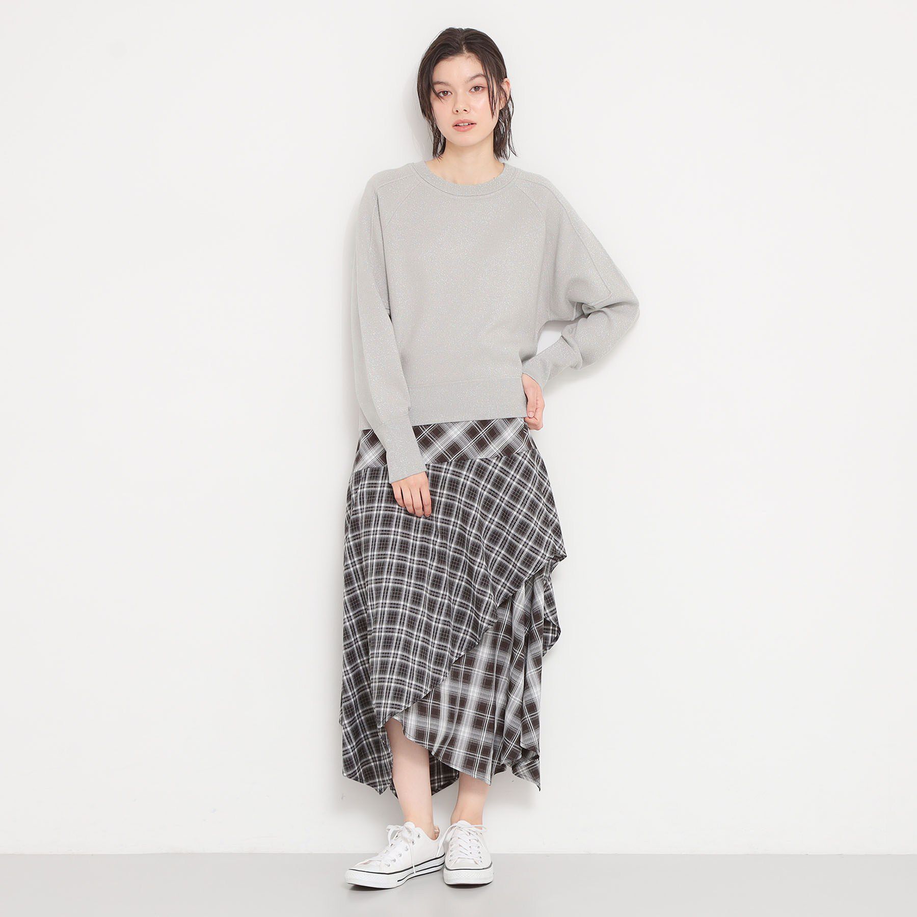 THE SHOP TK「【着丈が選べる】スウェットライクラメジャカードニット」|ニット・セーター|