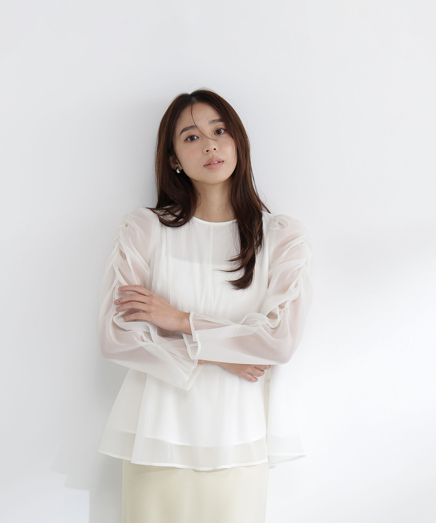  「シアーペプラムブラウス」|シャツ・ブラウス|