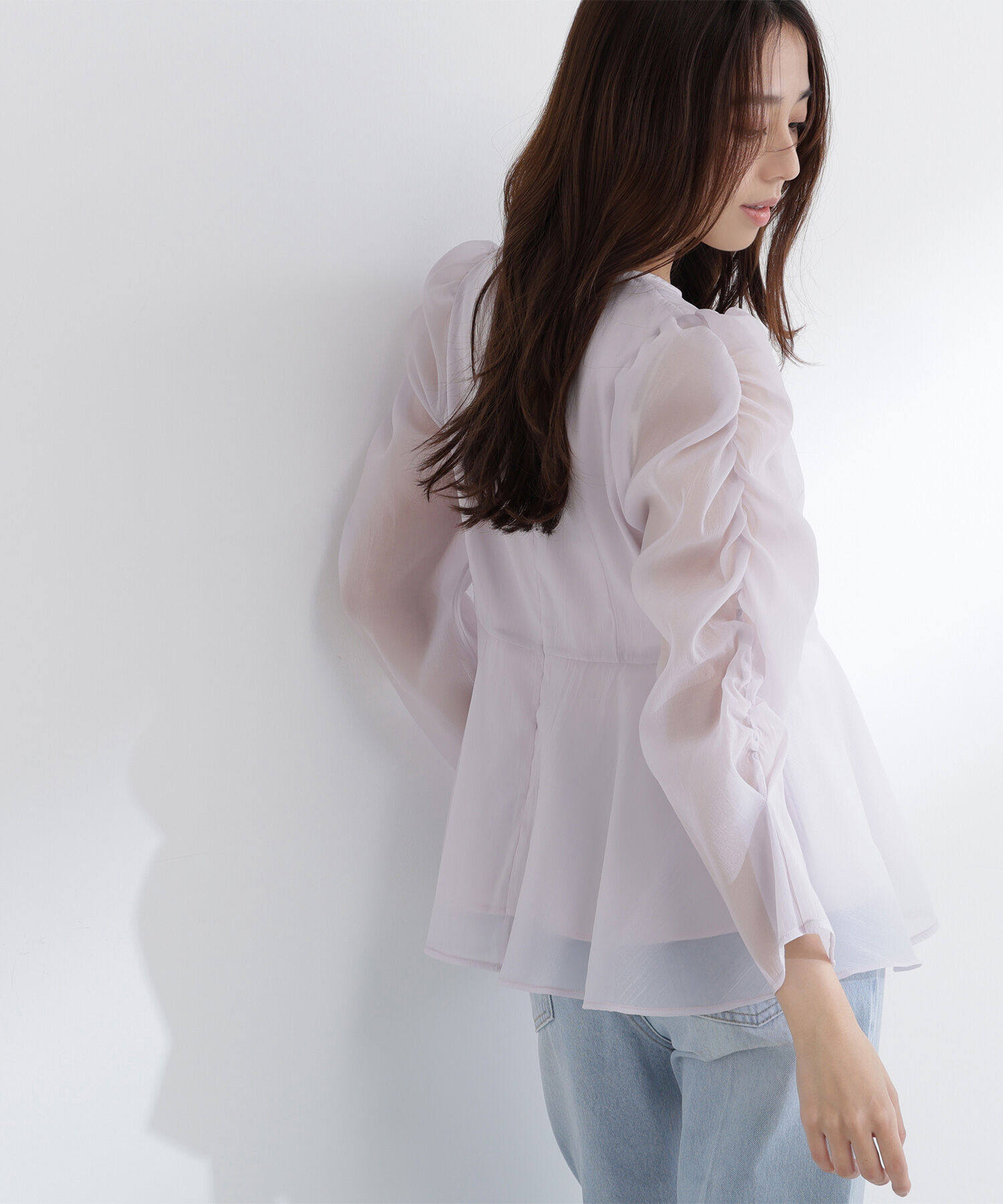  「シアーペプラムブラウス」|シャツ・ブラウス|