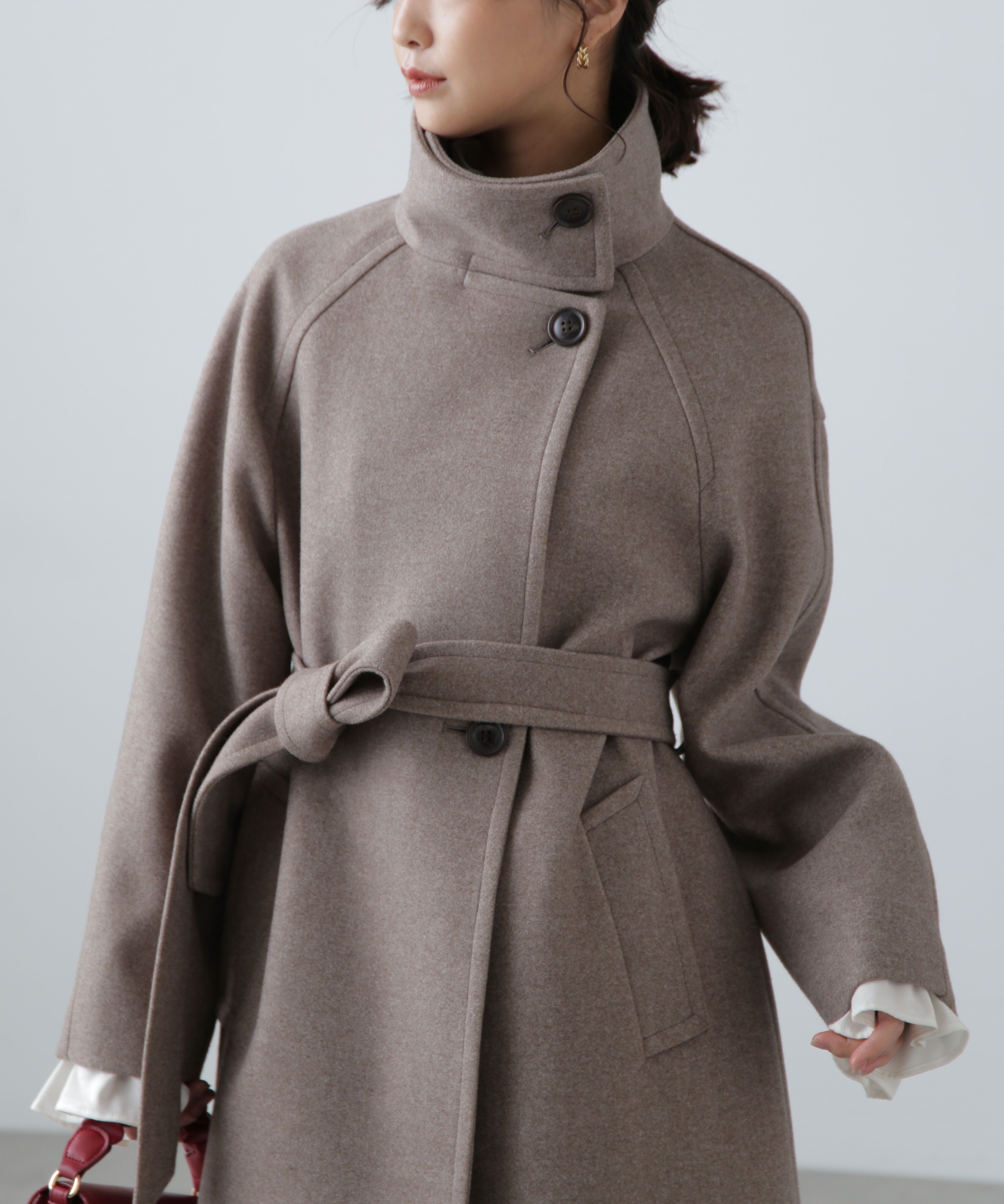  「スタンドカラーロングコート」|その他|