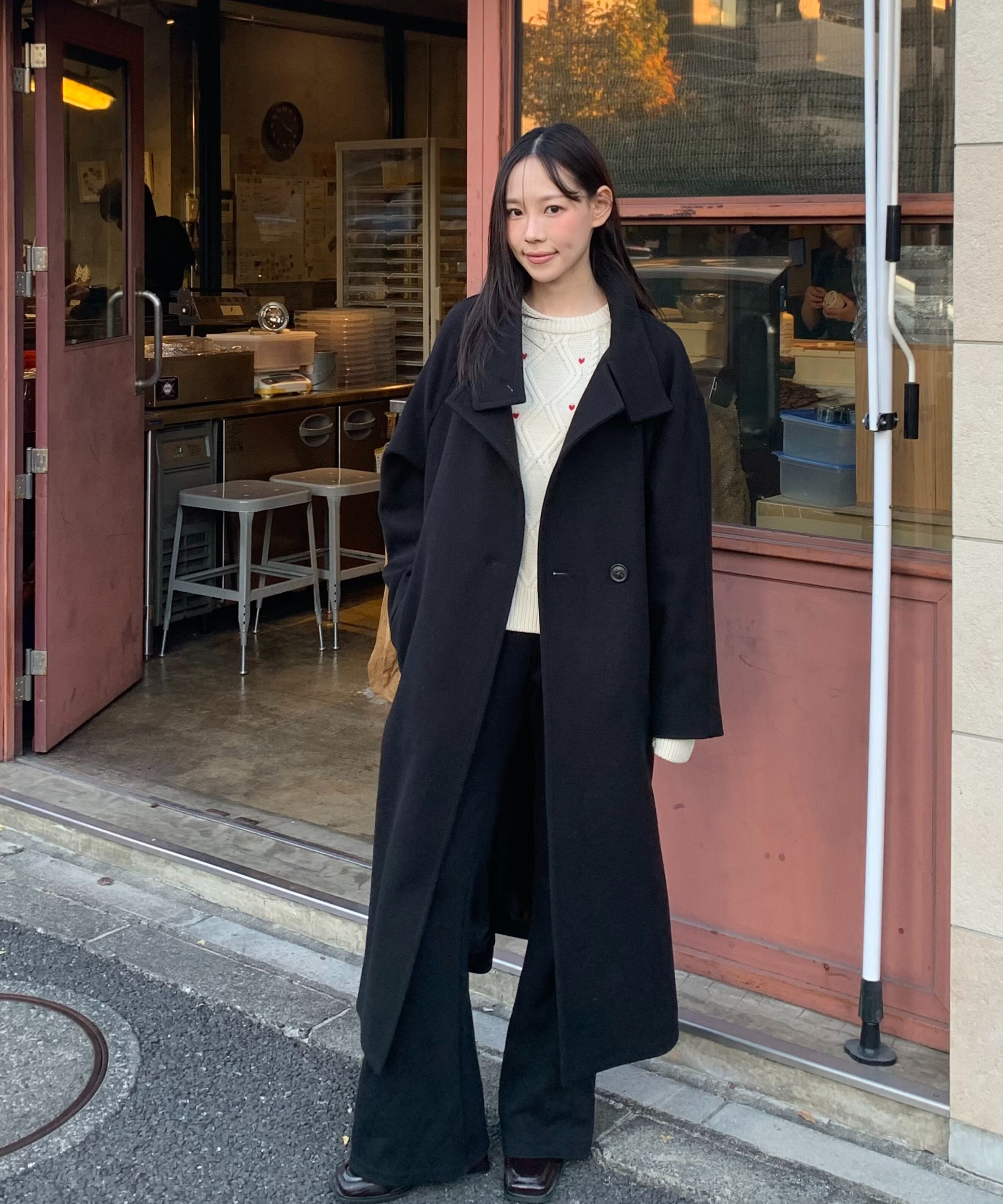  「[累計販売5000枚！選べる4色]スタンドカラーメルトンロングコート」|その他|