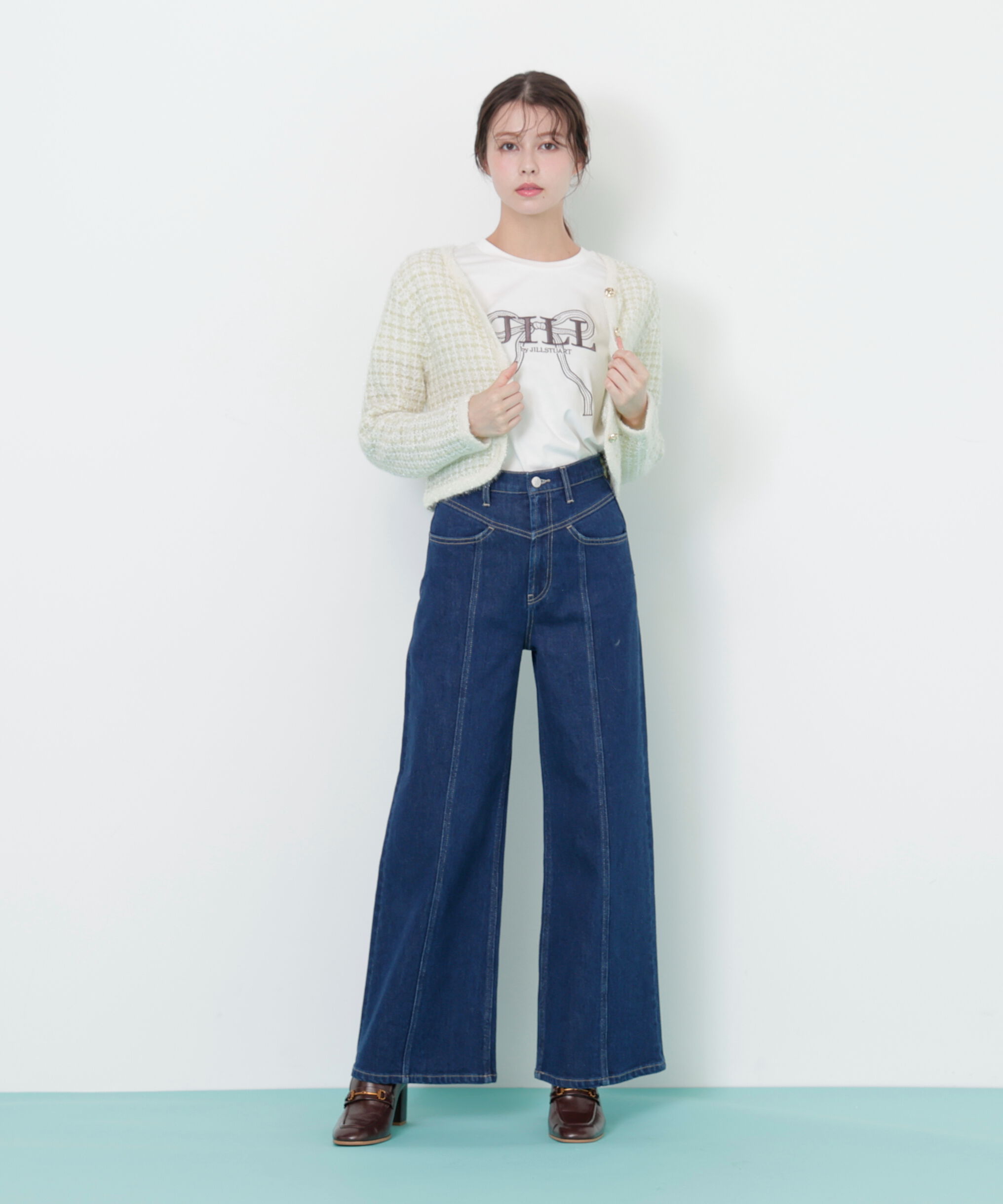  「ファンシーツイードカーディガン」|ニット・セーター|