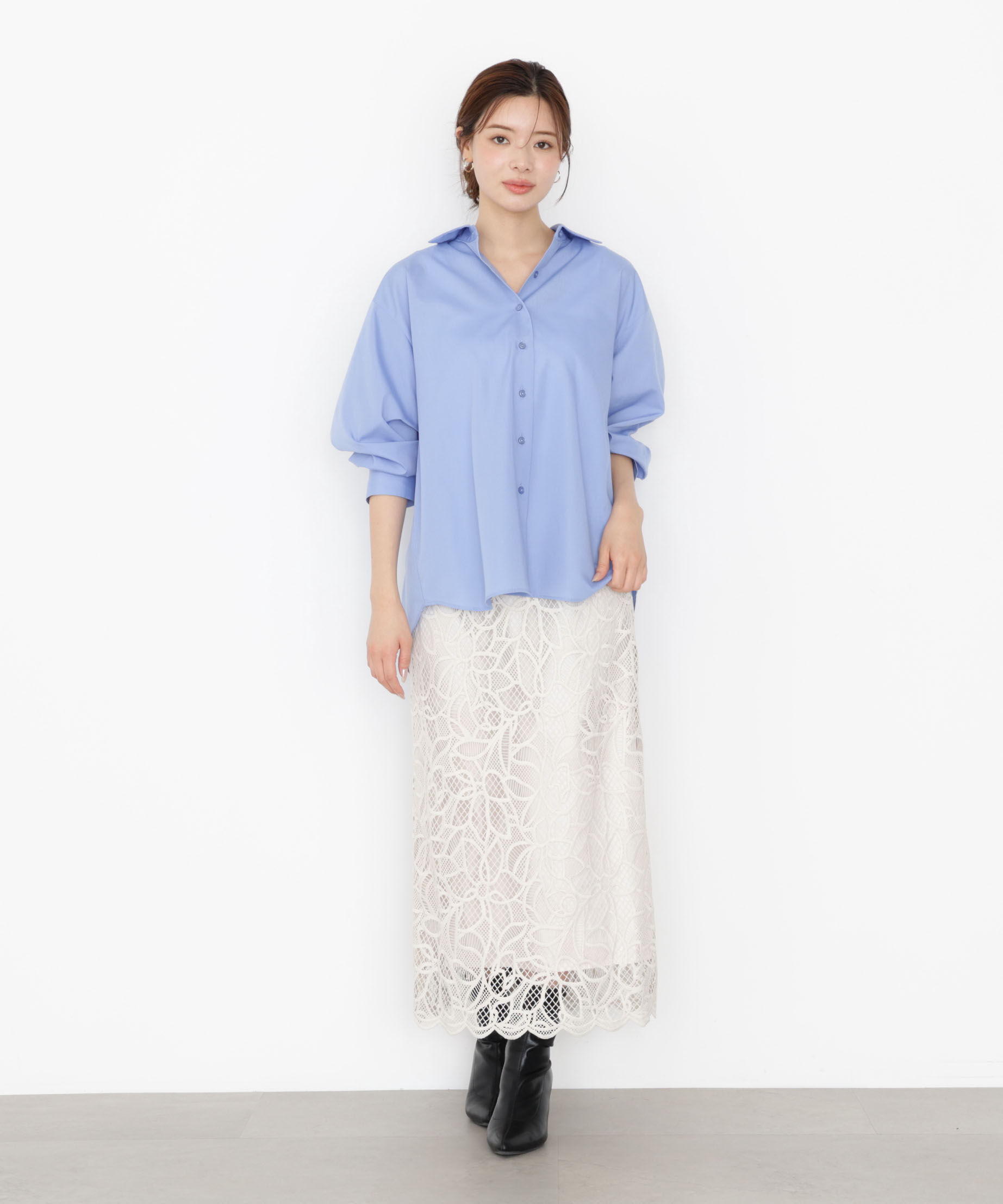 PROPORTION BODY DRESSING「＜ウォッシャブル＞バックリボンシャツ 25AW」|シャツ・ブラウス|