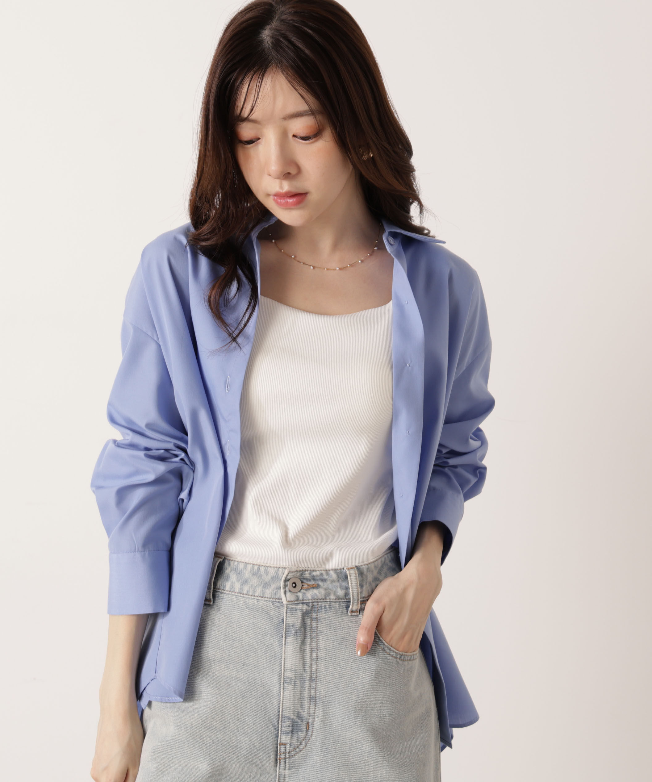 PROPORTION BODY DRESSING「＜ウォッシャブル＞バックリボンシャツ 25AW」|シャツ・ブラウス|