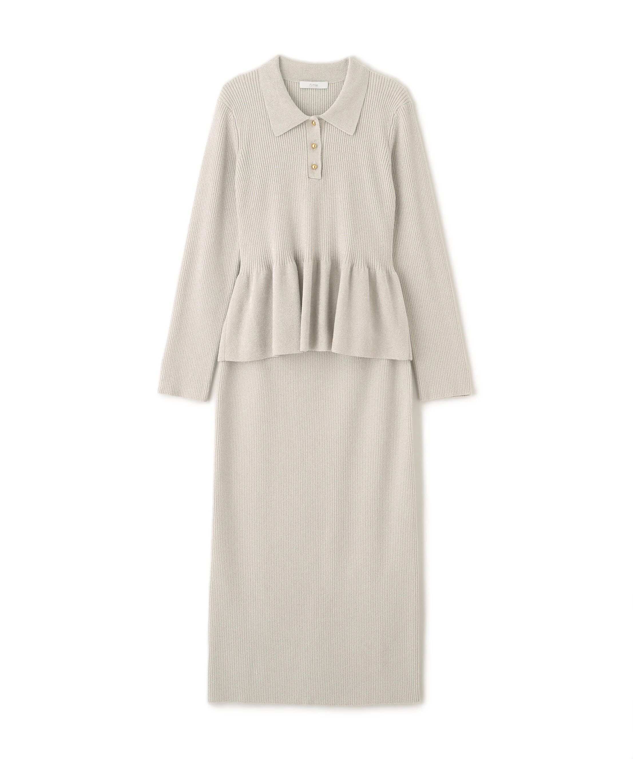 PROPORTION BODY DRESSING「ポロペプラムSETUP」|ワンピース|