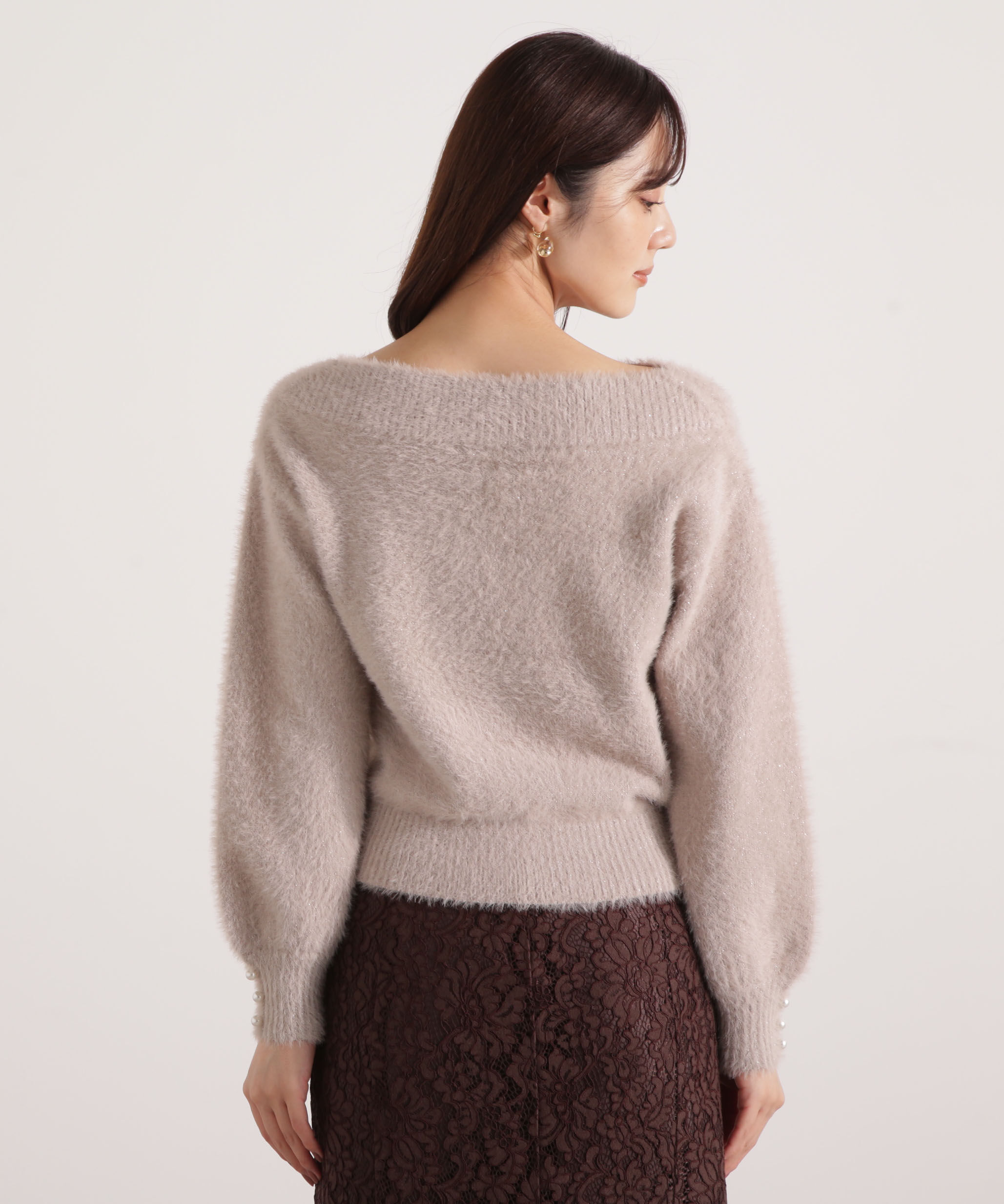 PROPORTION BODY DRESSING「ミニシャギーオフショルニット 25AW」|ニット・セーター|