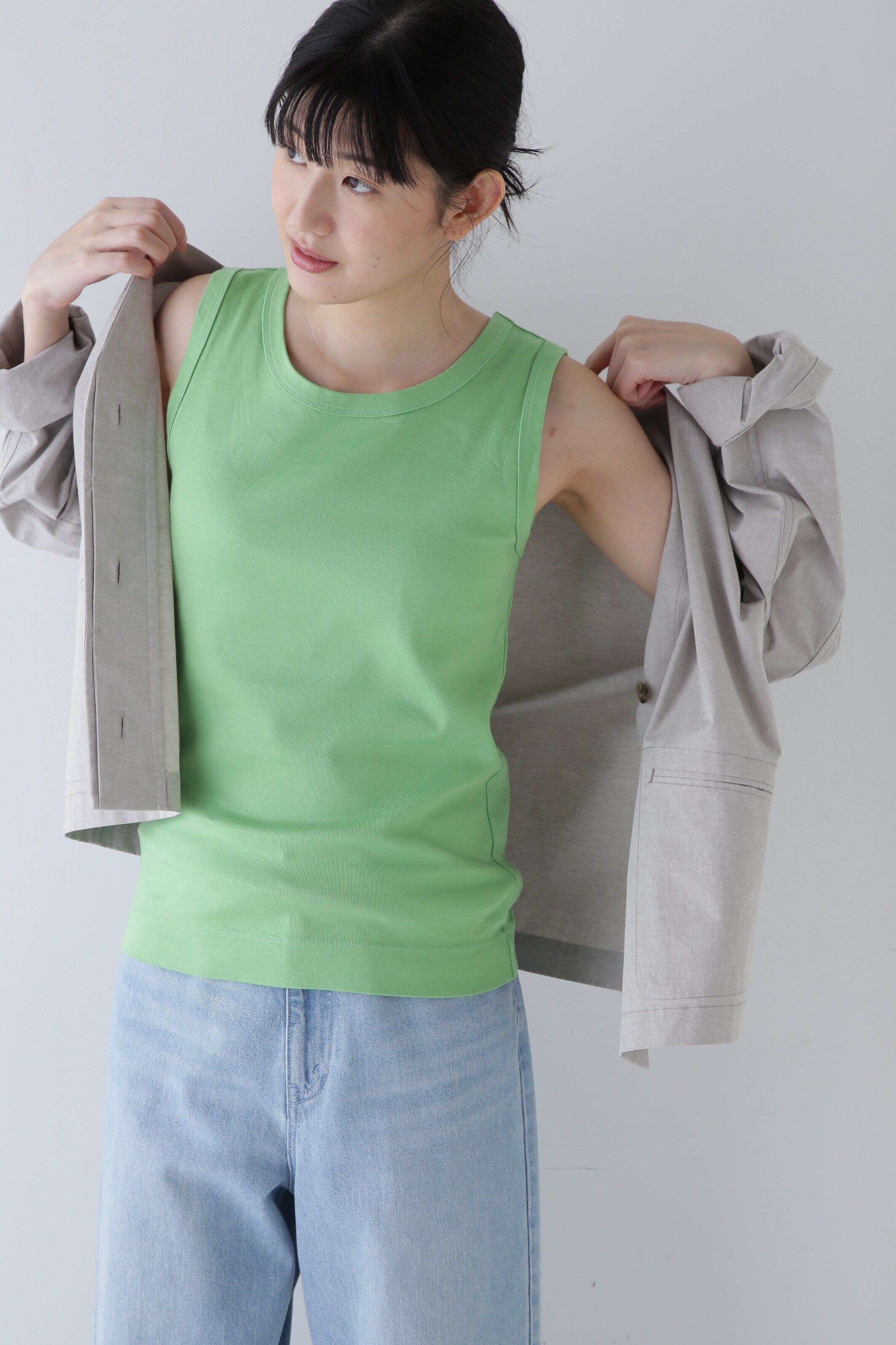  「◆オーガニックコットンタンクトップ」|Tシャツ・カットソー|リーフグリー