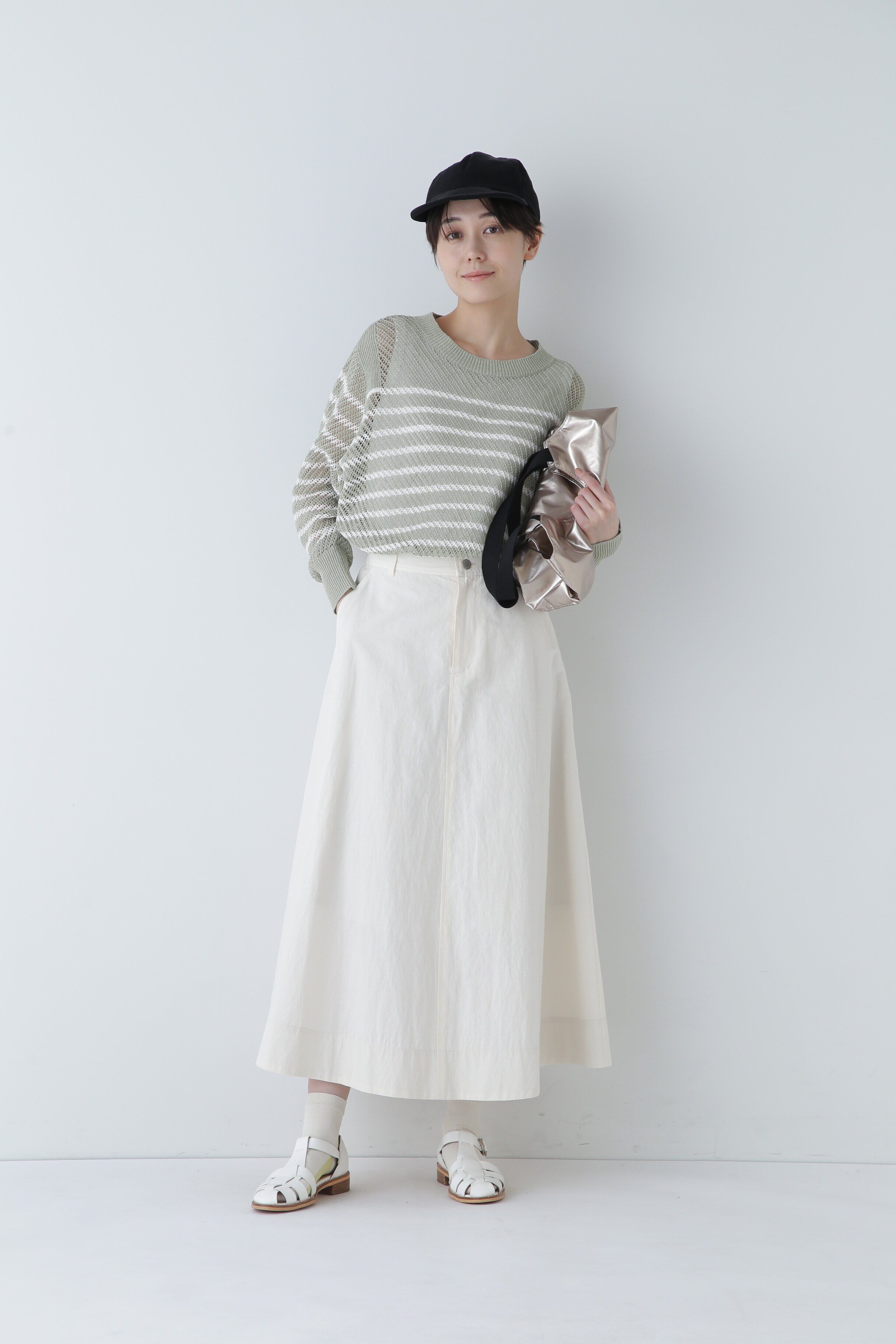  「◆メッシュボーダーニット」|ニット・セーター|