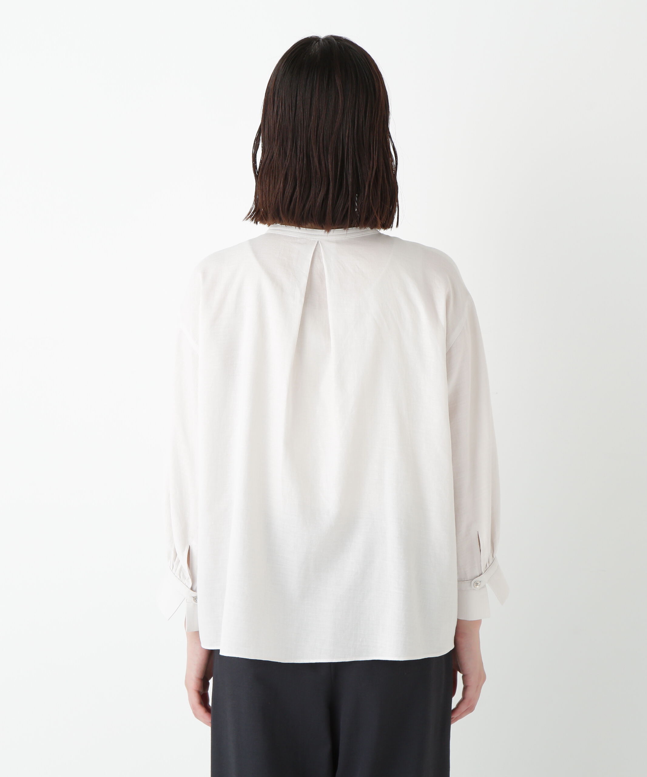  「◆綿シルクスキッパーブラウス」|シャツ・ブラウス|