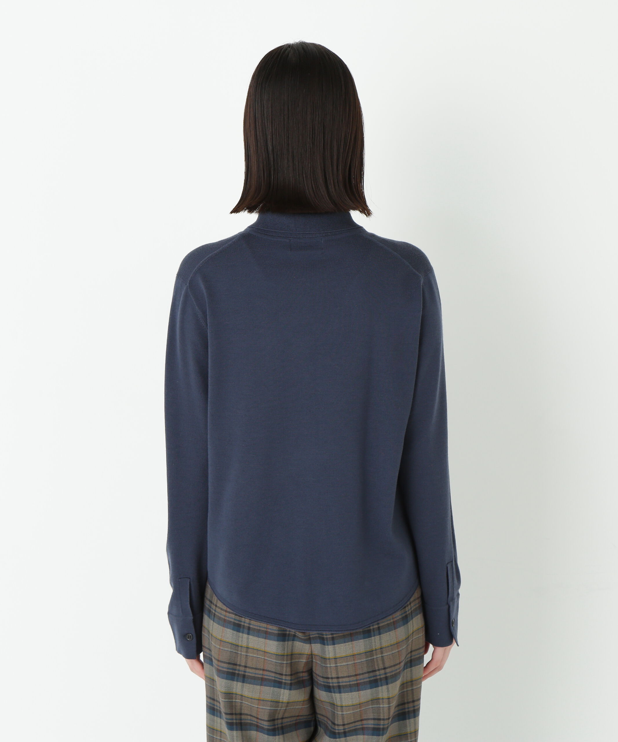  「◆クリアウール混ニットシャツ」|ニット・セーター|