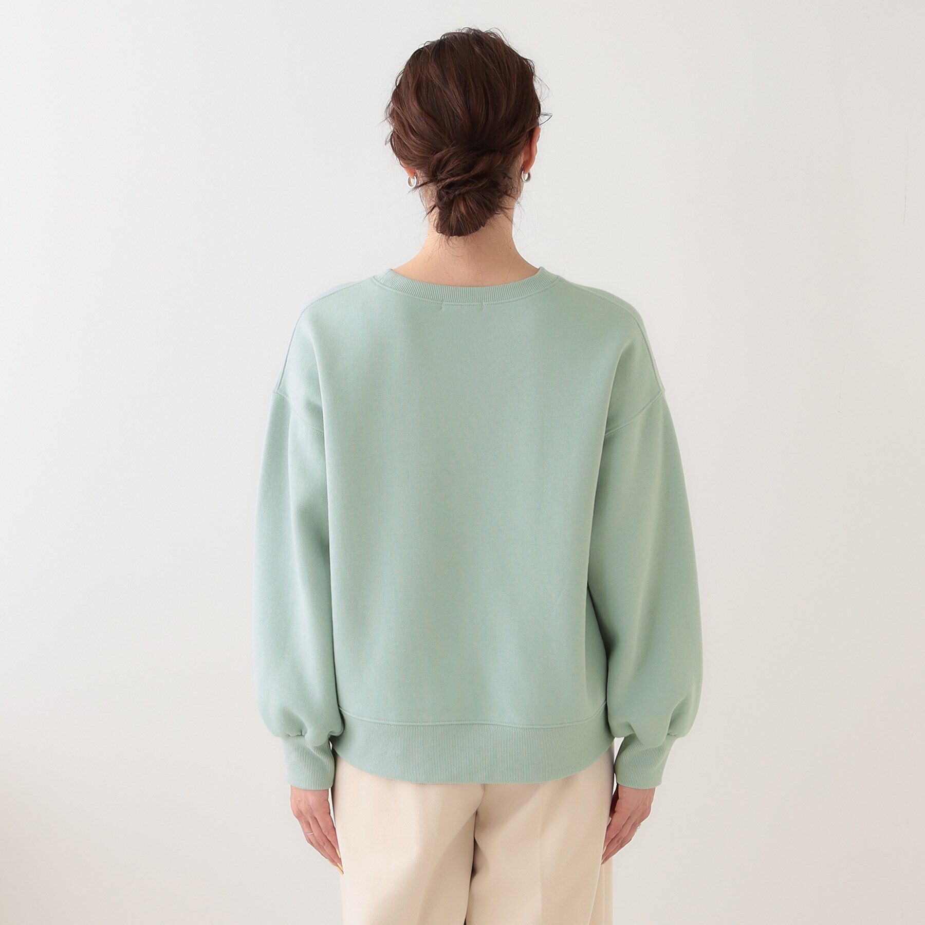 SHOO･LA･RUE「【S-LL】ロゴ刺繍で大人っぽく 裏起毛トップス」|Tシャツ・カットソー|