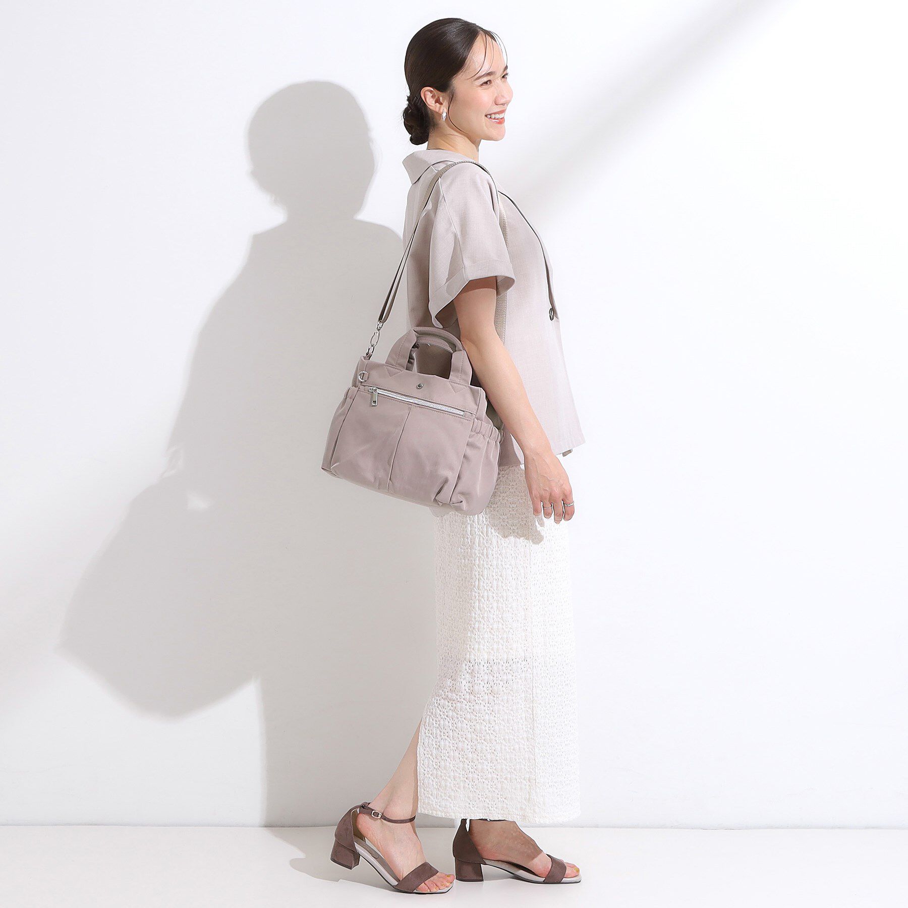 SHOO･LA･RUE「【撥水/2WAY】フロントポケット トートバッグ」|トートバッグ|