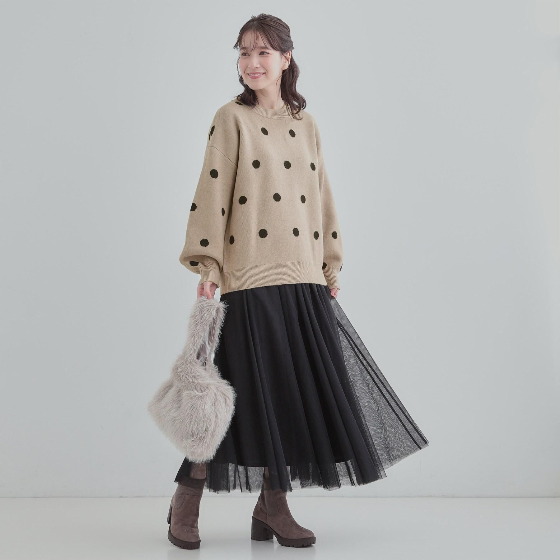 SHOO･LA･RUE「【洗濯機可】セレモニーからデイリーまで ふんわり軽やか チュールギャザースカート」|スカート|