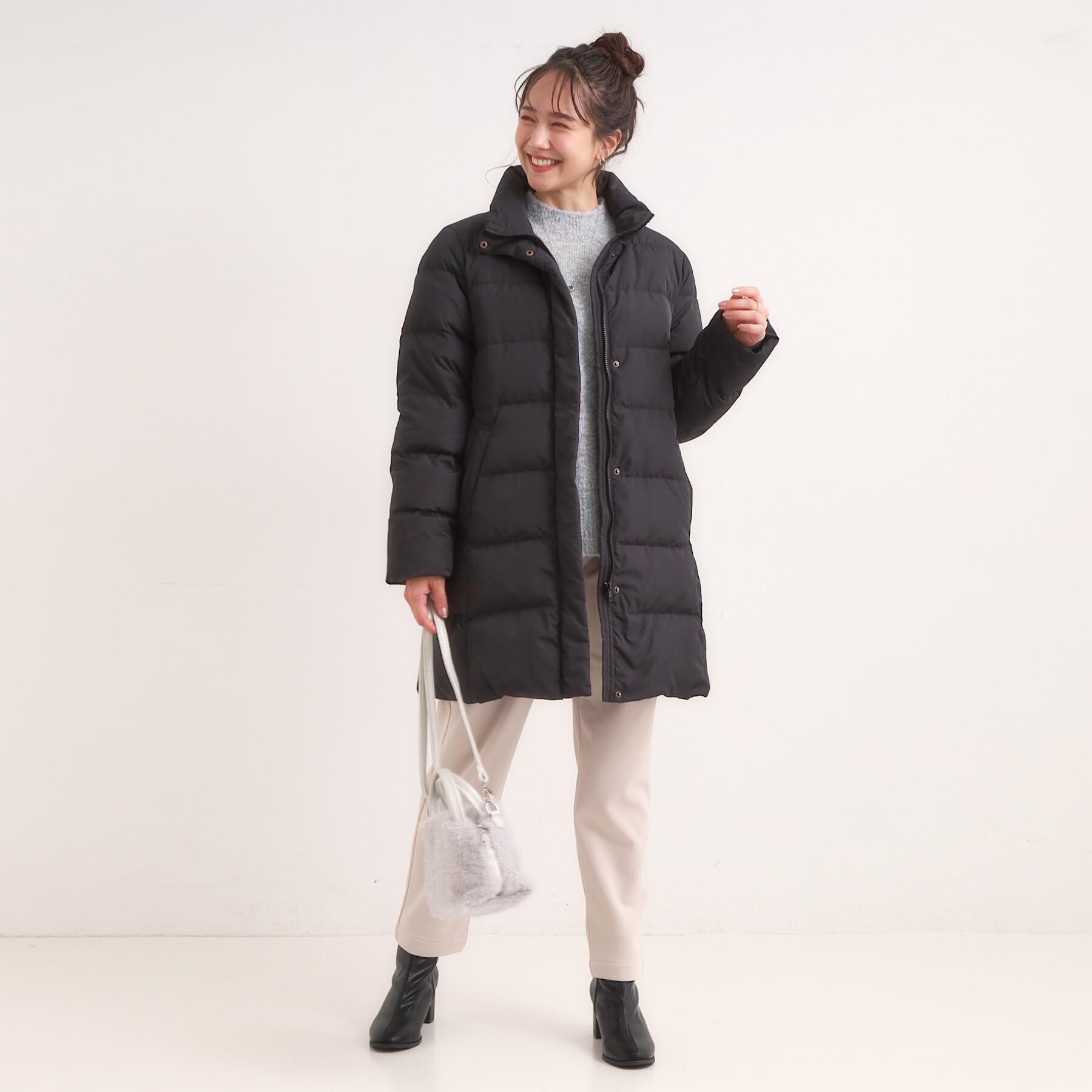 SHOO･LA･RUE「【洗濯機可/撥水】フェイクファーフード ロングダウン」|ダウン|