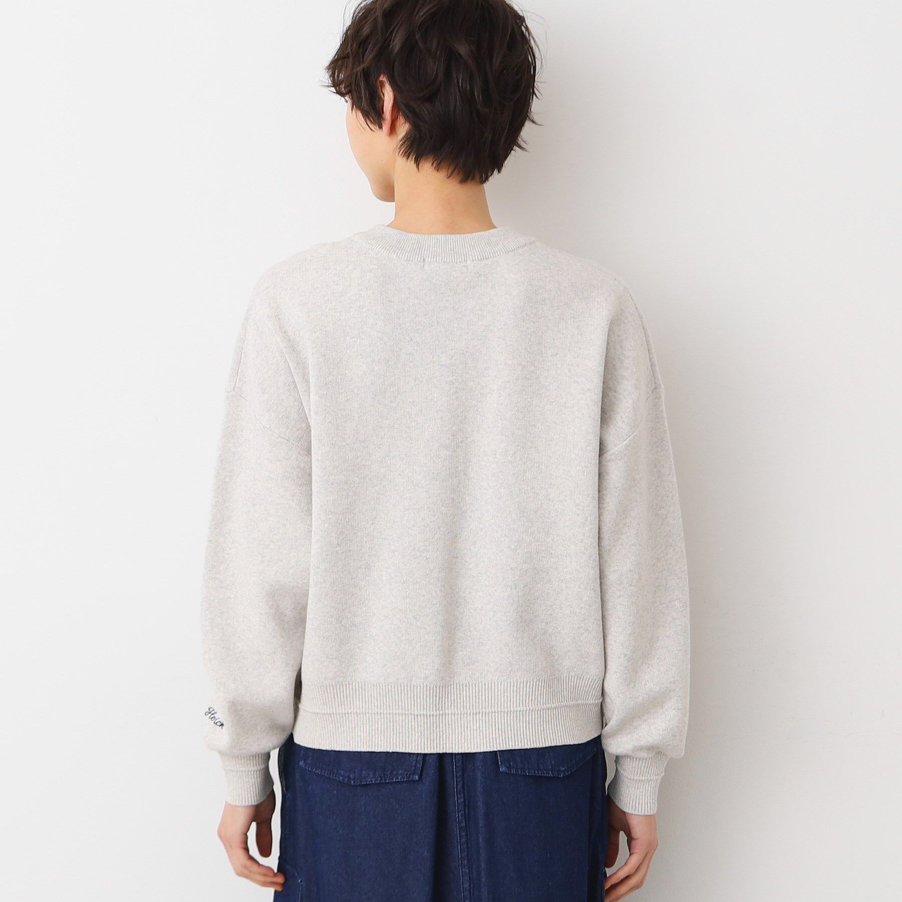 Dessin「【洗える】ロゴ刺繍ジャカードニット（XS～L）」|ニット・セーター|